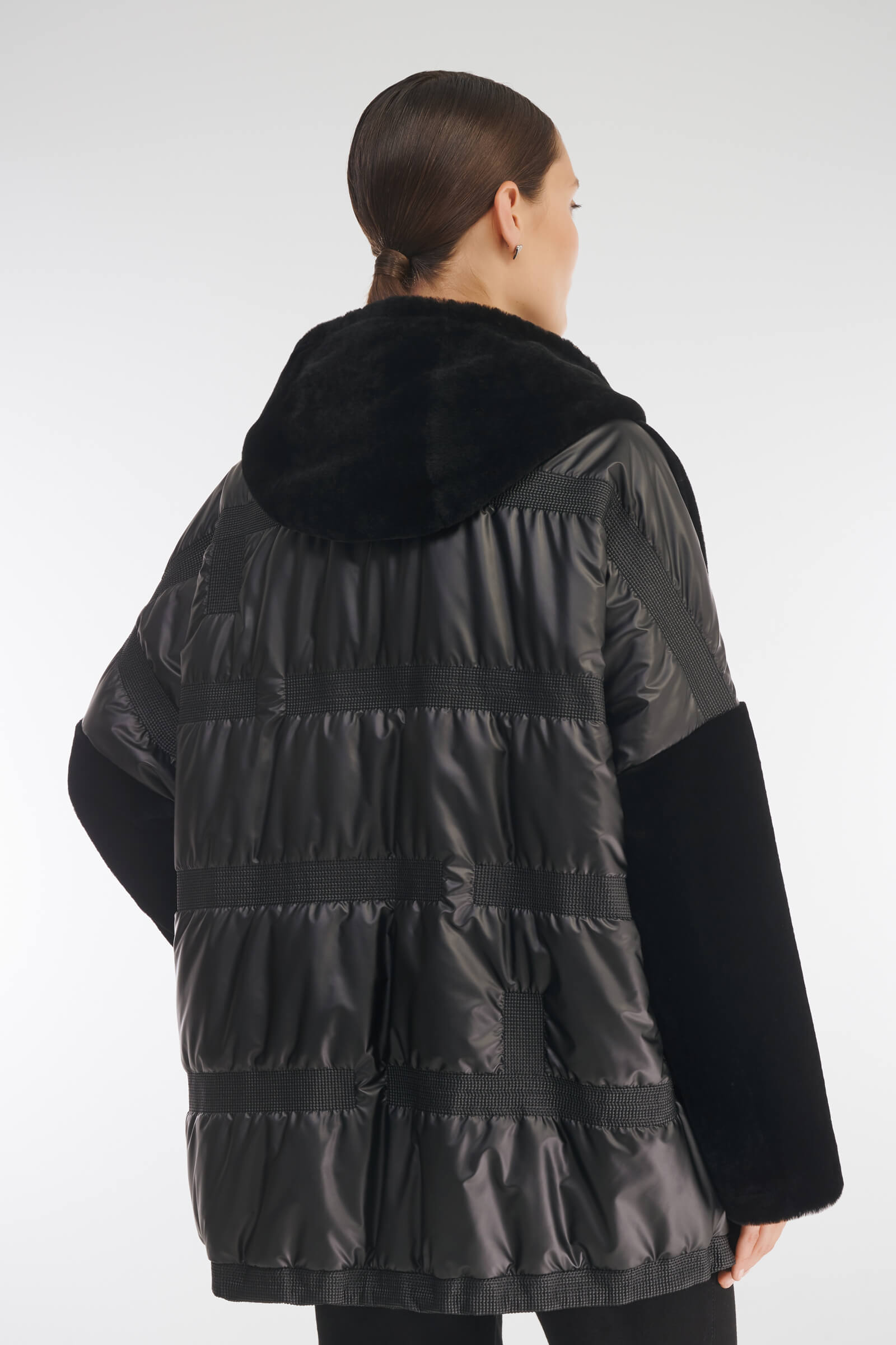 Комбинированная двусторонняя дубленка Бренд Caterina Leman