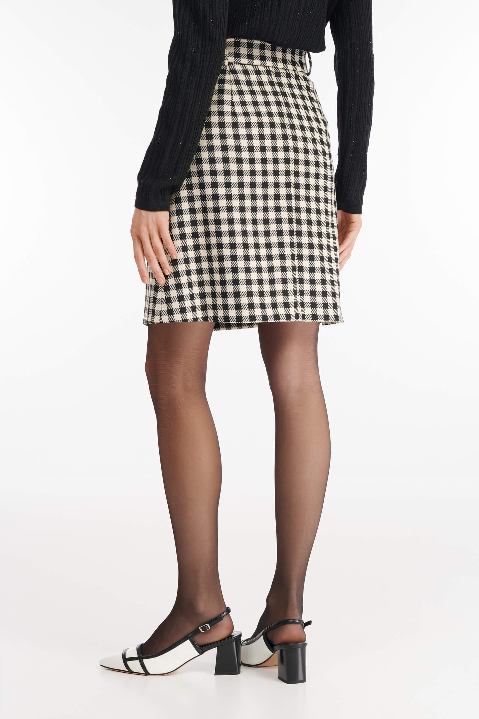 Мини юбка А-силуэта Бренд Diana Gallesi