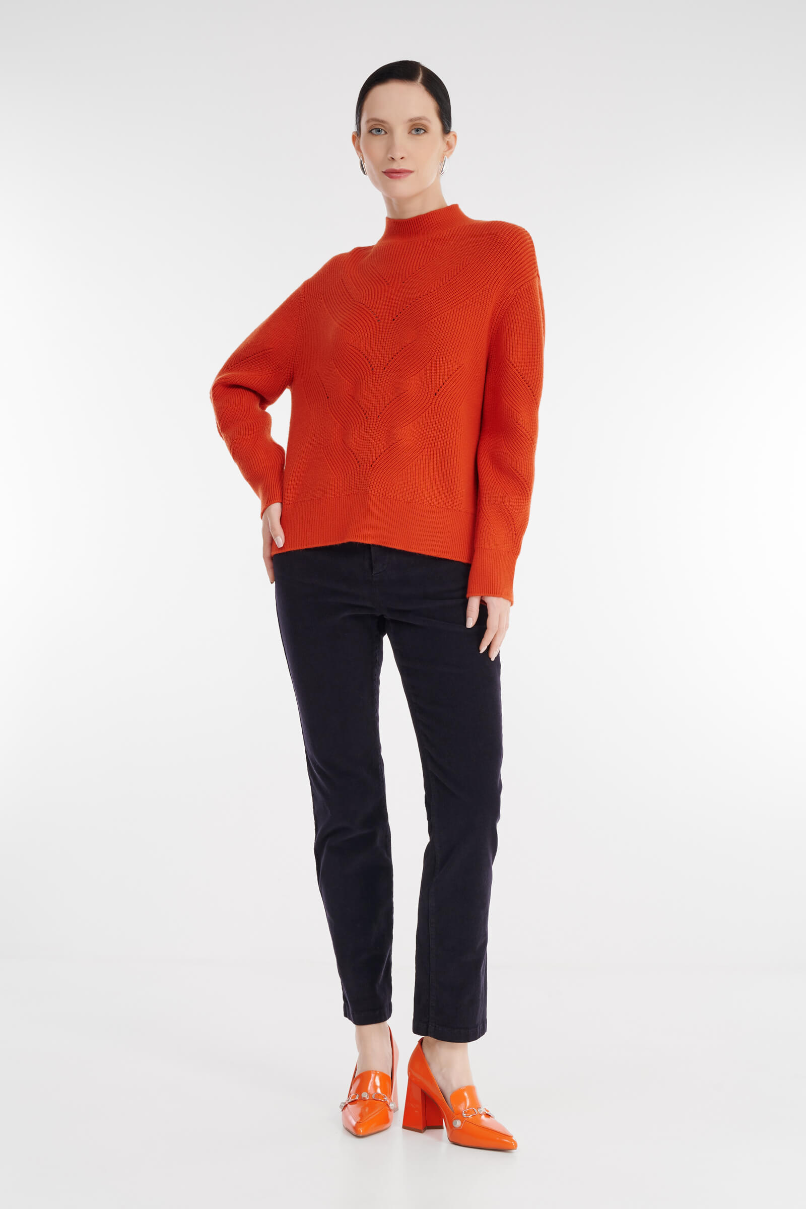 Джемпер с воротником-стойкой Бренд Diana Gallesi