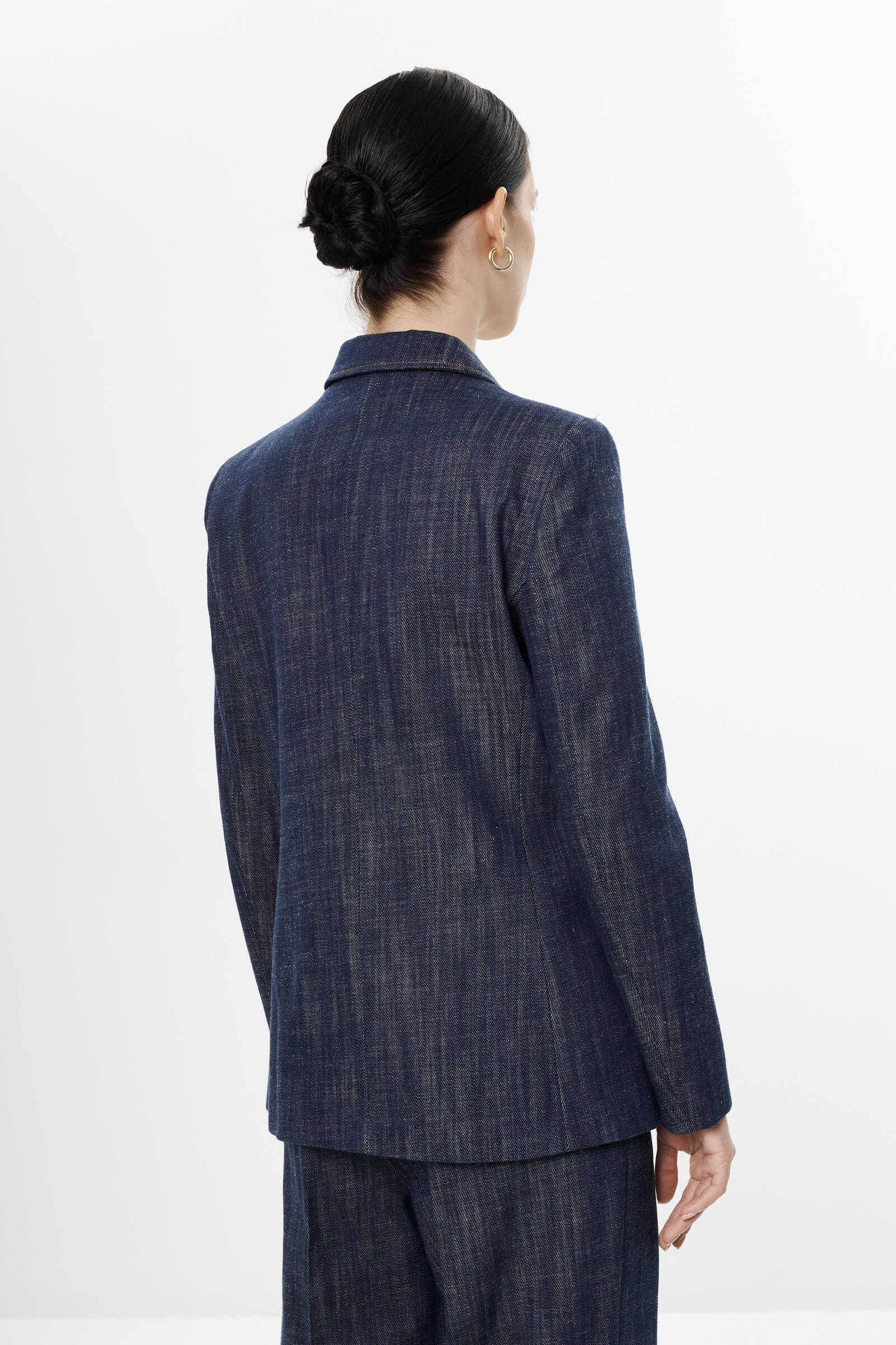 Двубортный пиджак из 100% хлопка Бренд Diana Gallesi