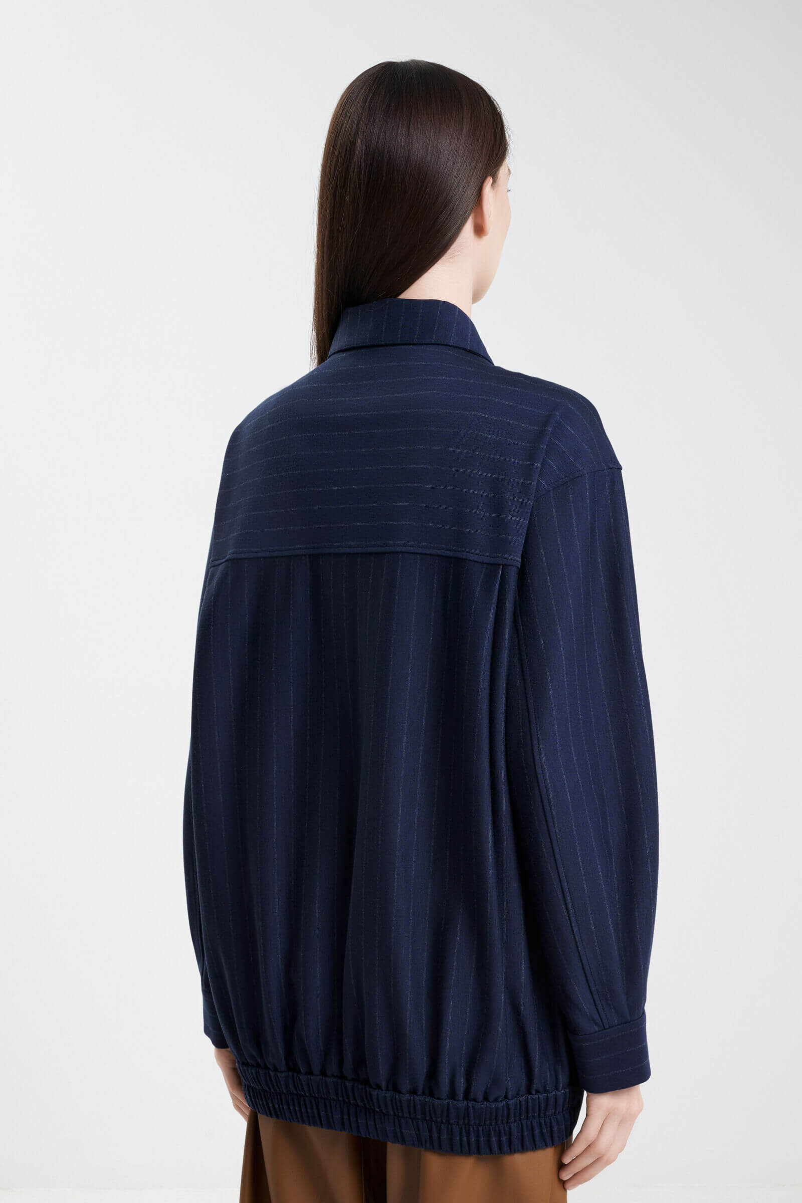 Удлиненный бомбер из смесовой вискозы Бренд MM