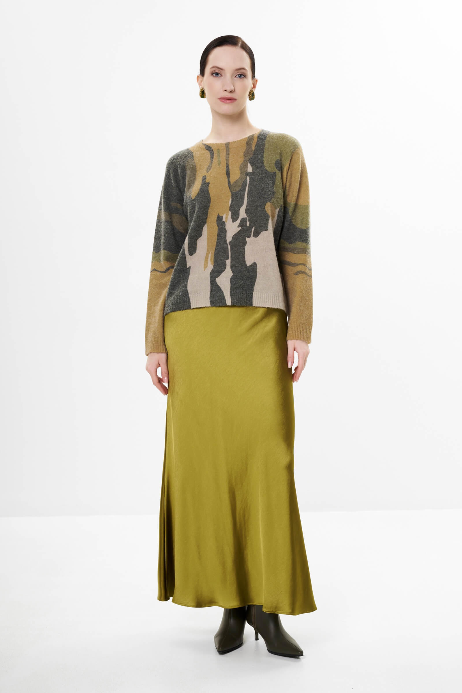 Джемпер с принтом Бренд Diana Gallesi