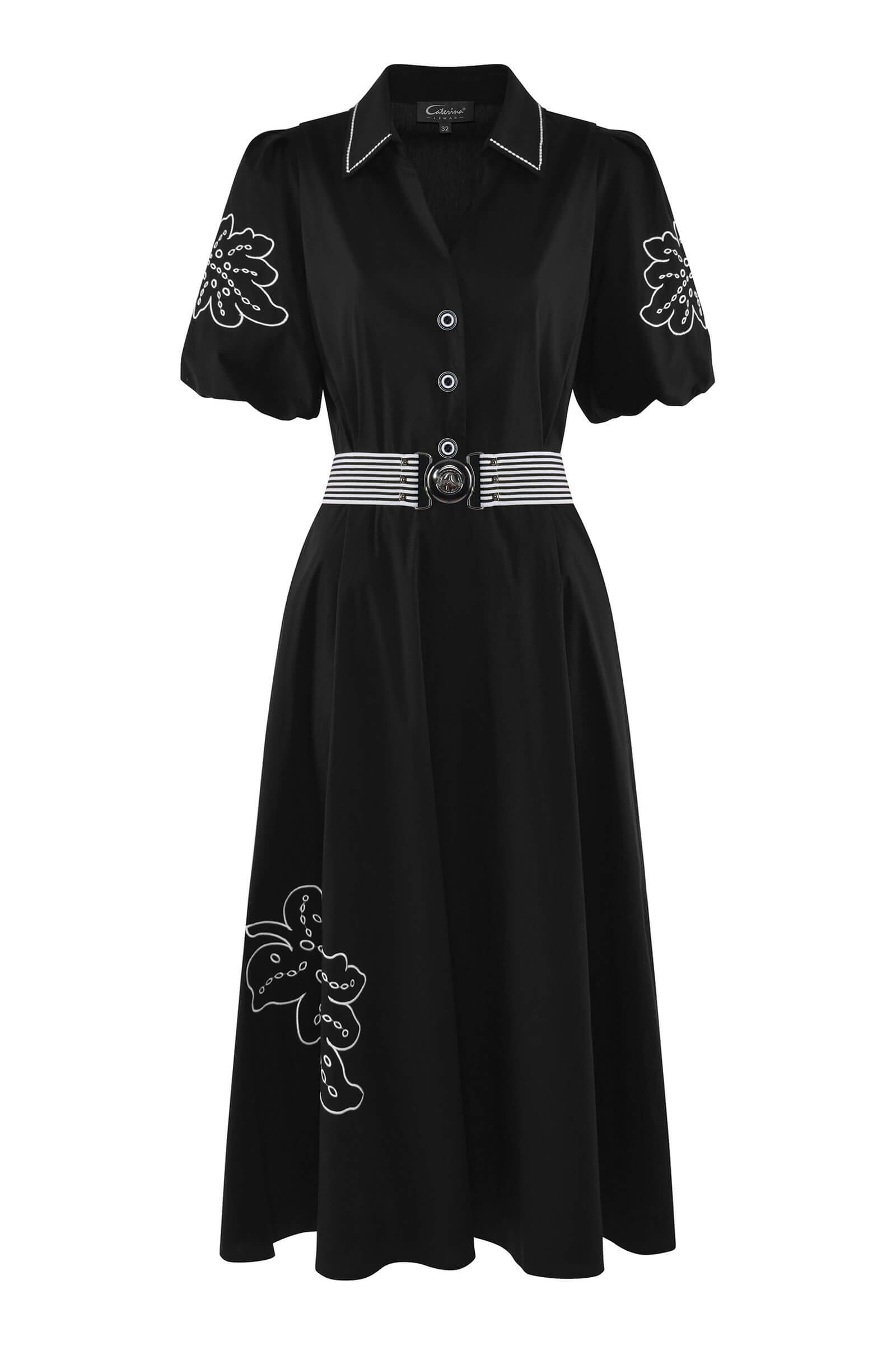 Хлопковое платье с вышивкой Бренд Caterina Leman