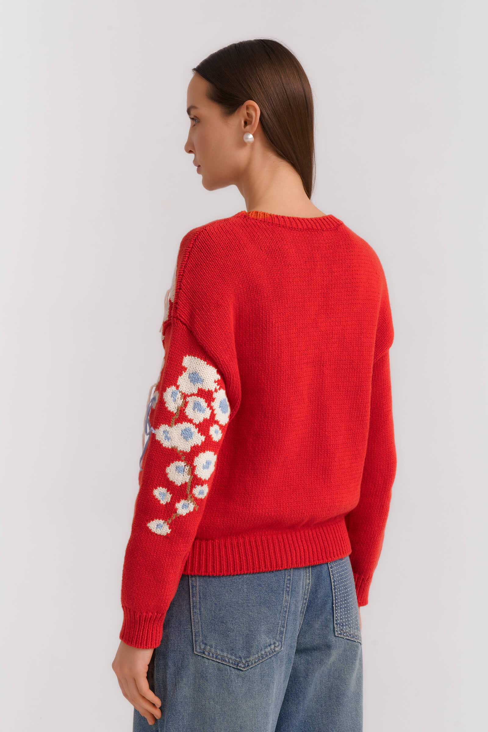 Джемпер с цветочным узором Бренд Diana Gallesi