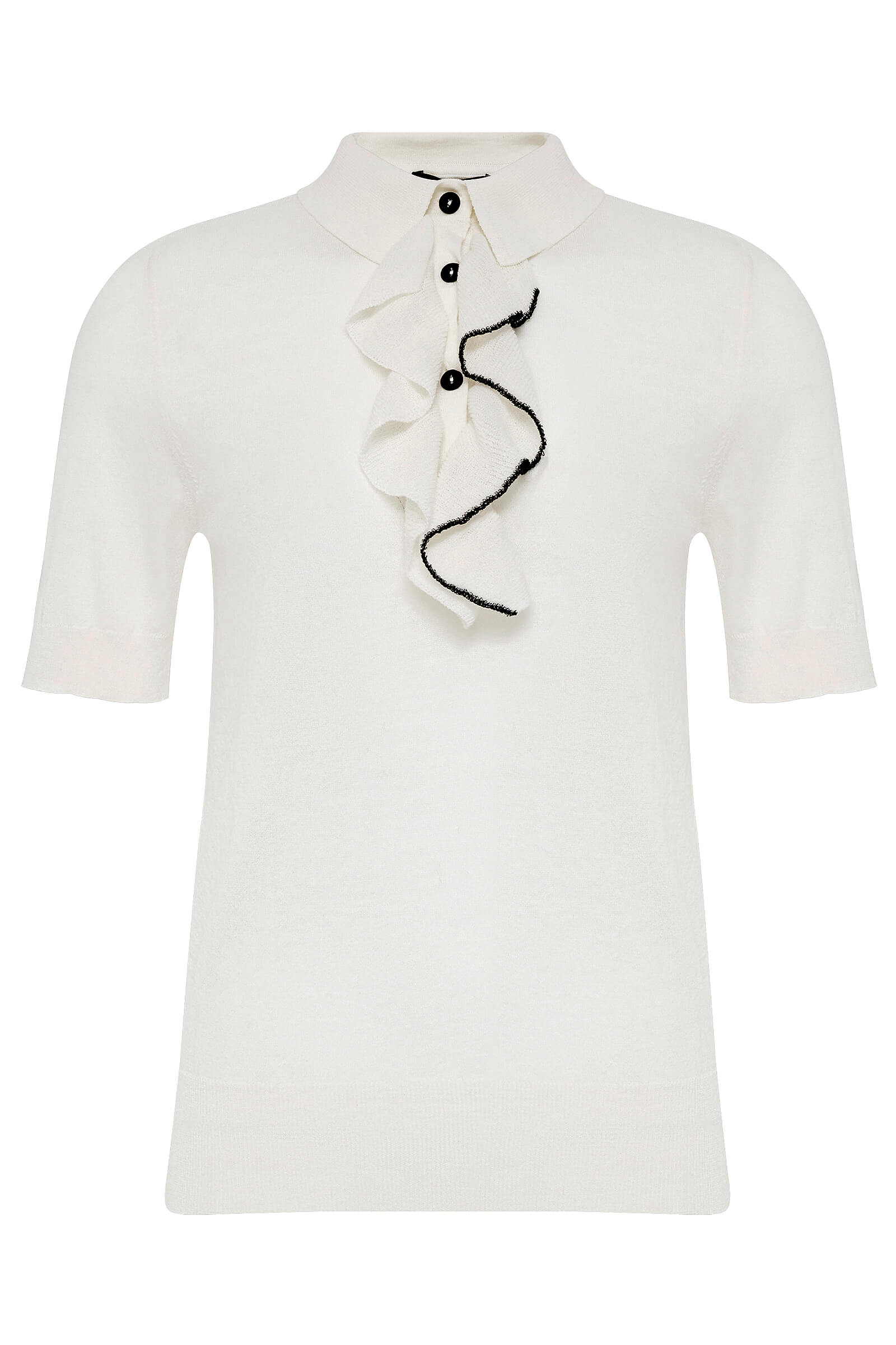 Джемпер-поло с драпировками Бренд Sarah Pacini