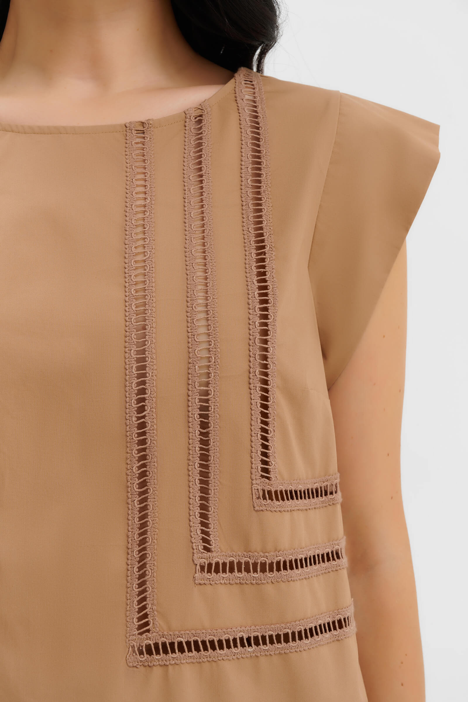 Блузка из хлопка с абстрактным узором Бренд Milva Mi