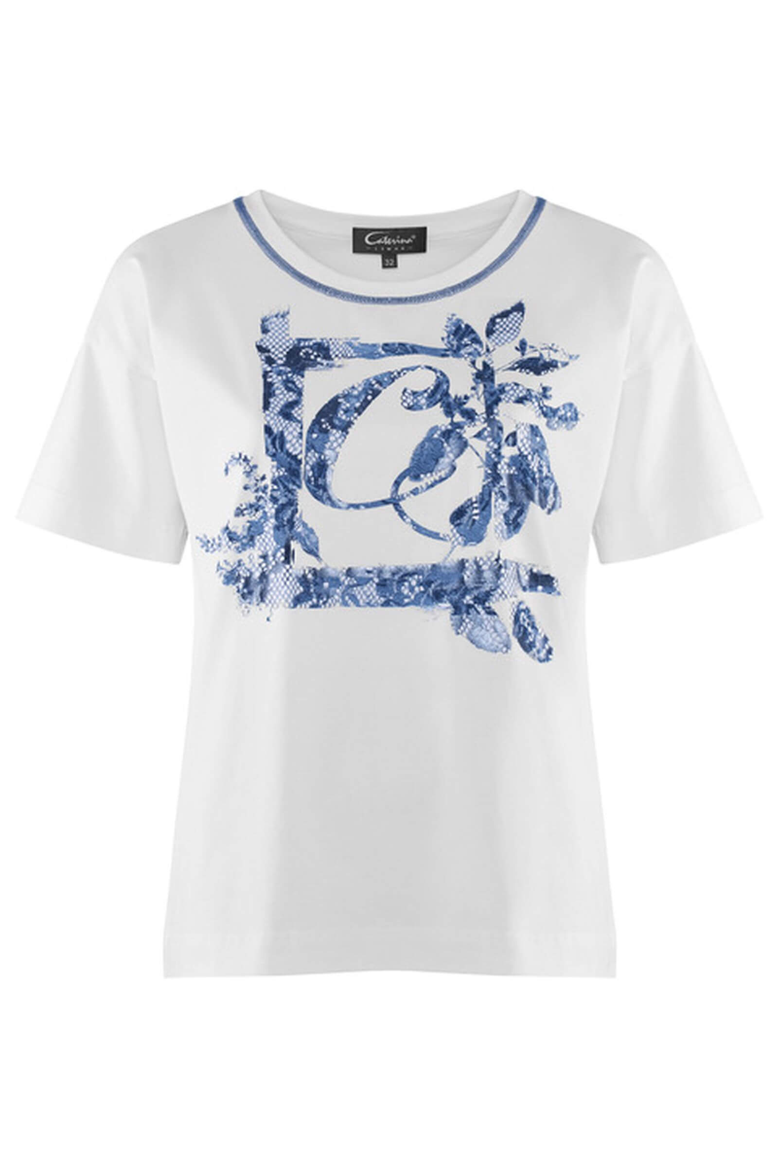 Хлопковая футболка со спущенной линией плеча Бренд Caterina Leman