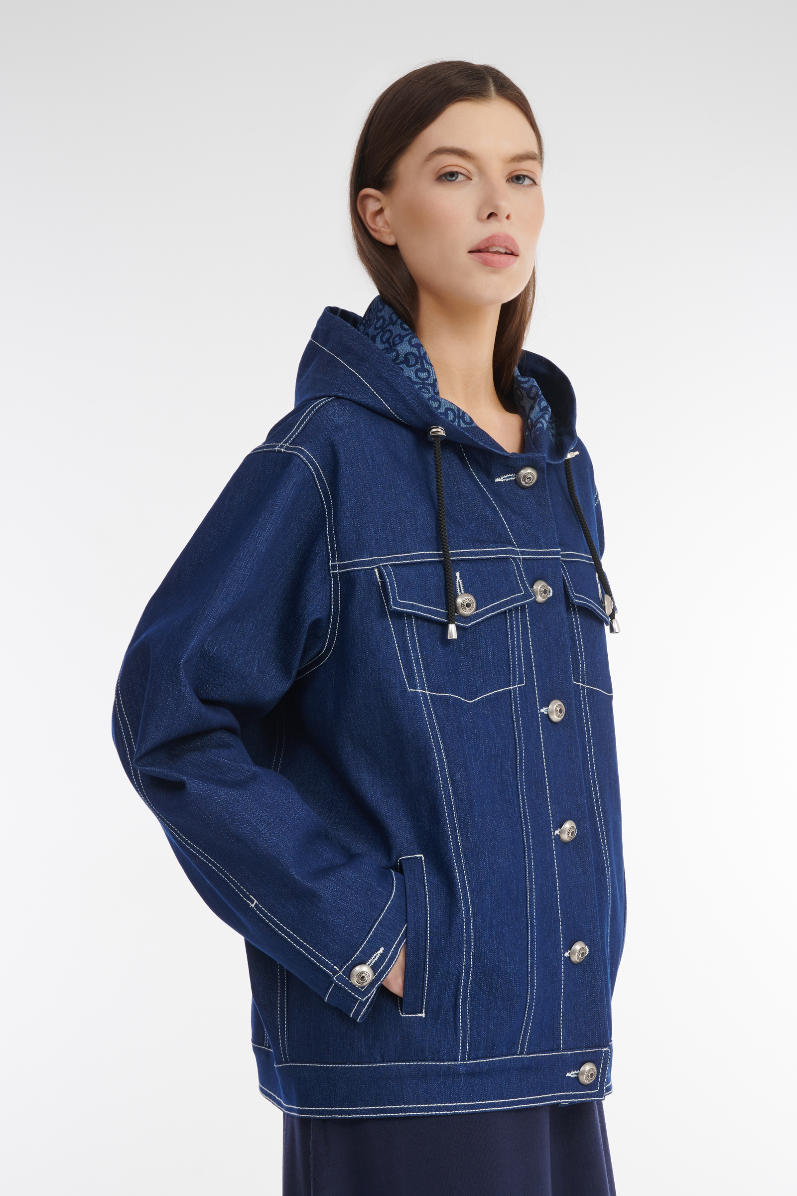 Джинсовая куртка на пуговицах Бренд Caterina Leman