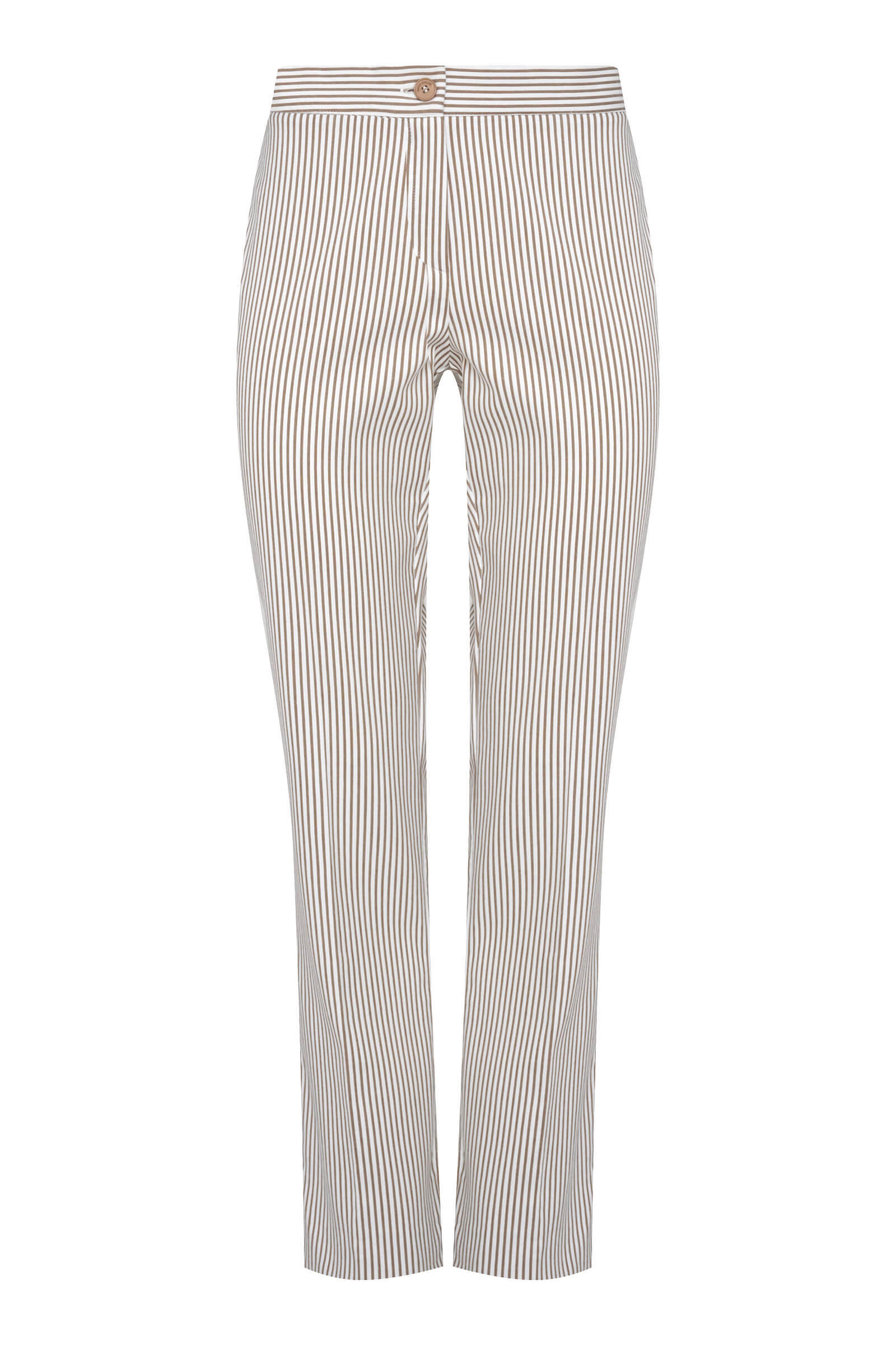 Укороченные брюки в полоску Бренд Diana Gallesi