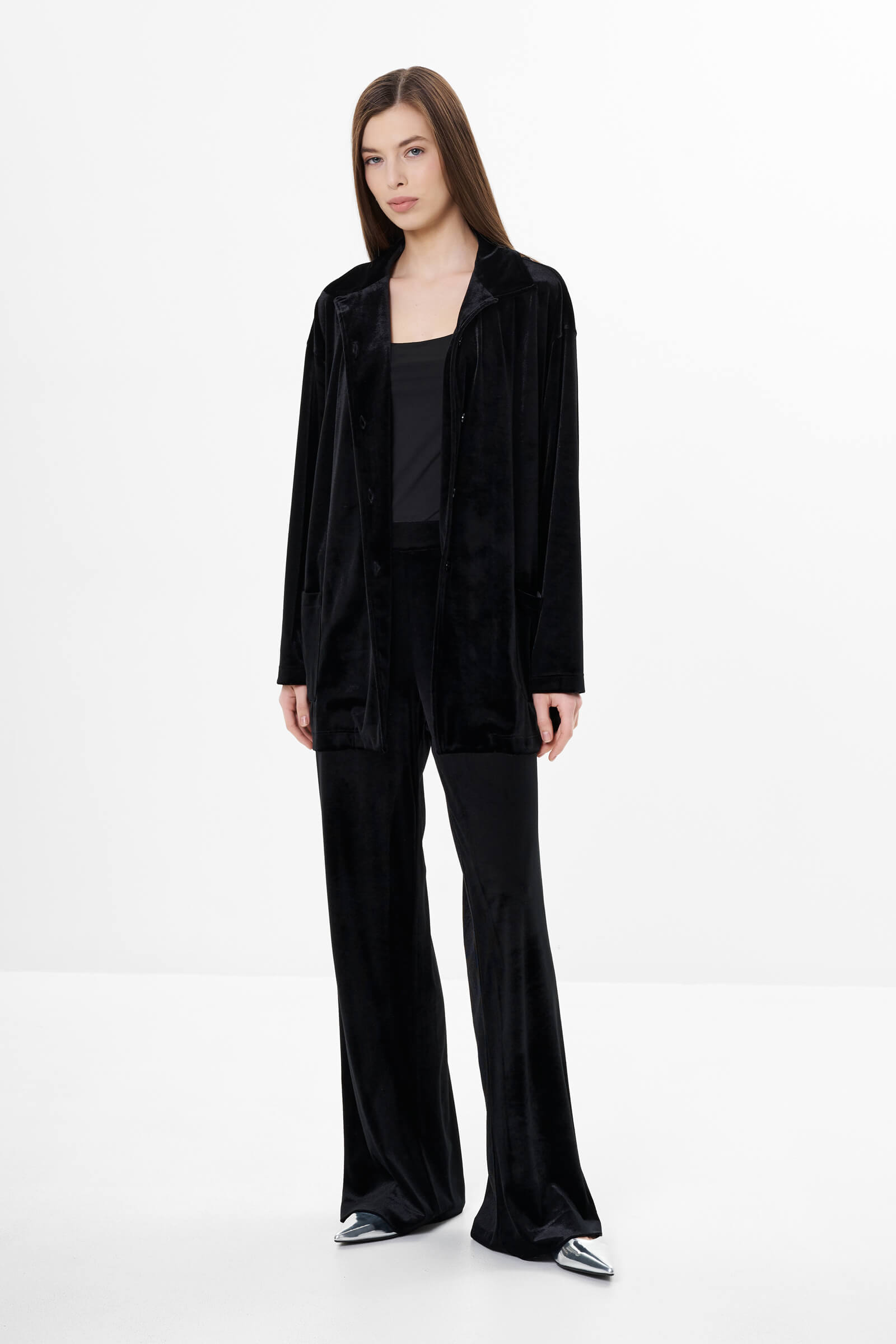 Бархатные брюки на резинке Бренд Luisa Viola