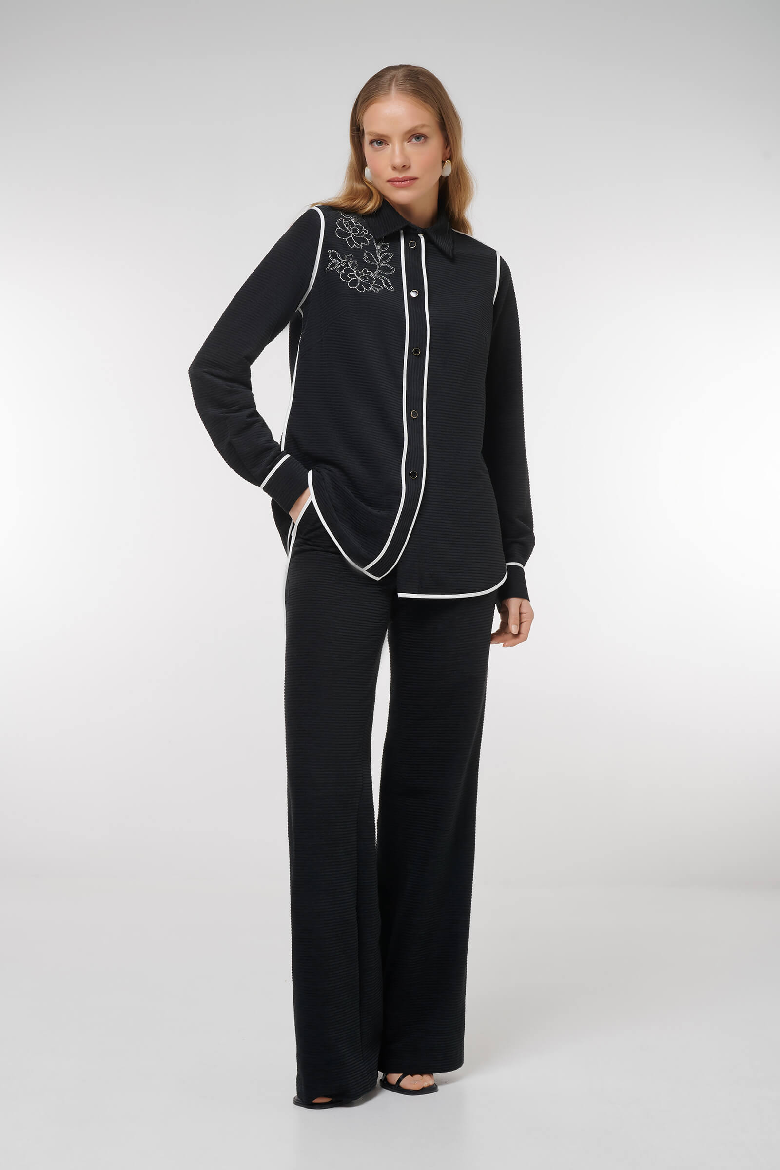 Брюки с контрастной окантовкой Бренд Caterina Leman