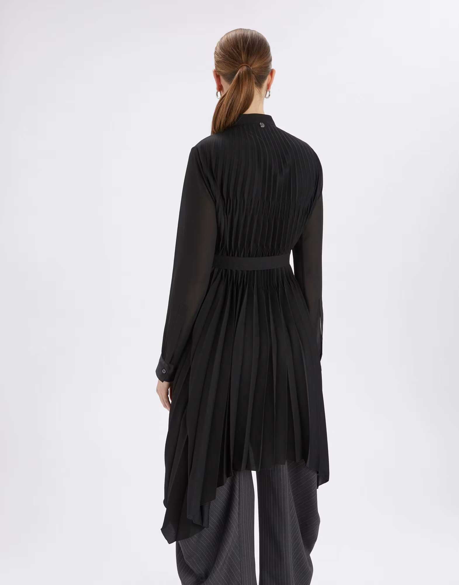 Туника асимметричная с плиссировкой Бренд High