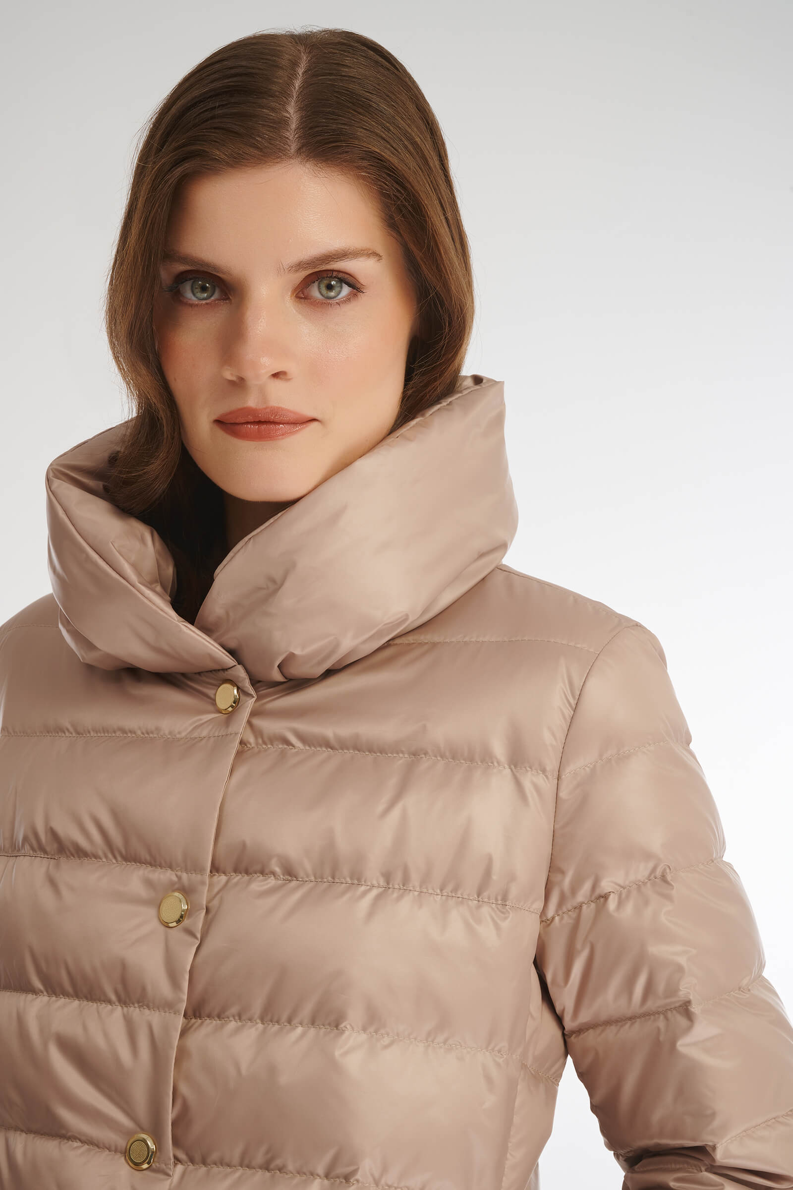 Стеганое пальто с натуральным пухом Бренд Caterina Leman