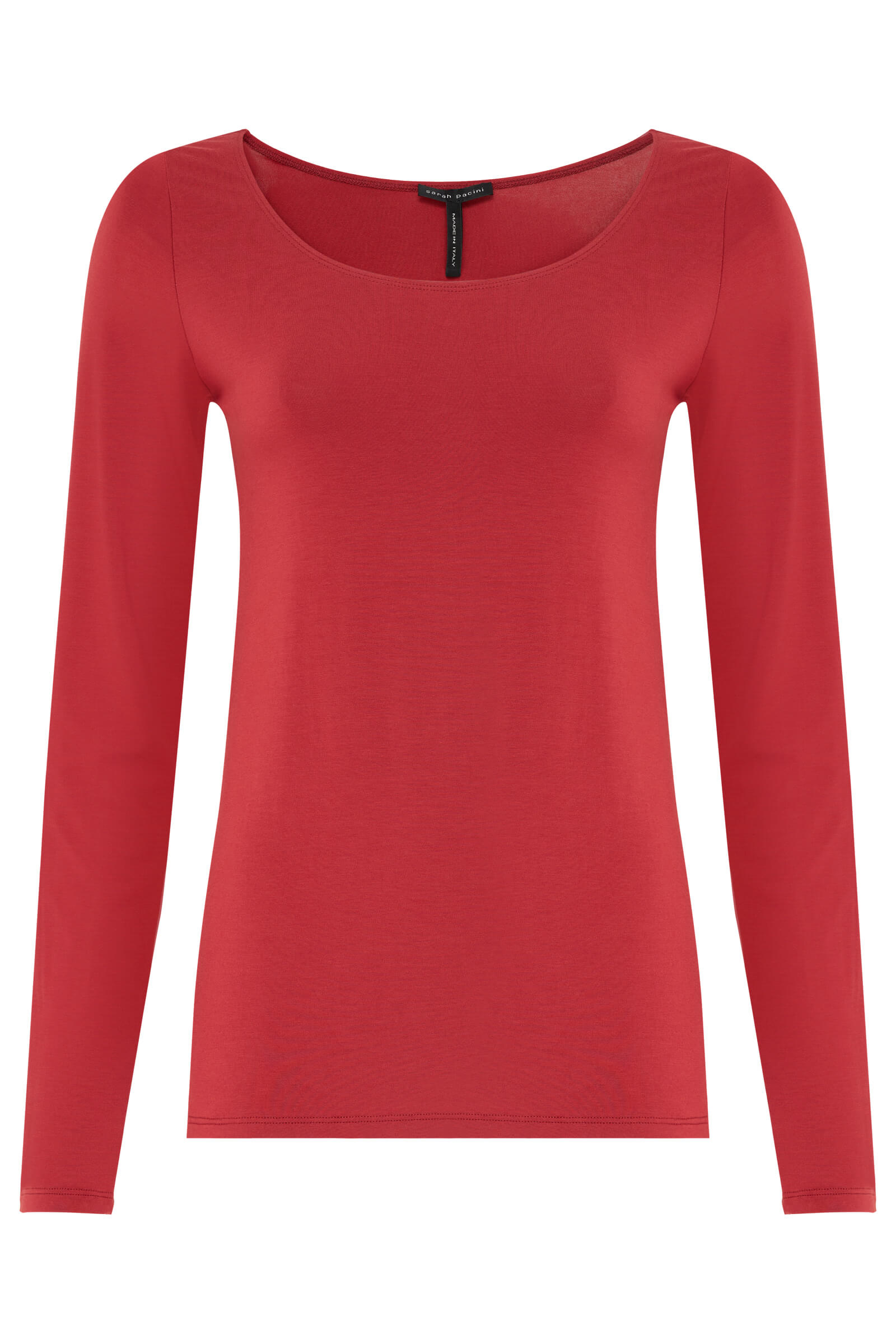 Лонгслив с U-образным вырезом Бренд Sarah Pacini