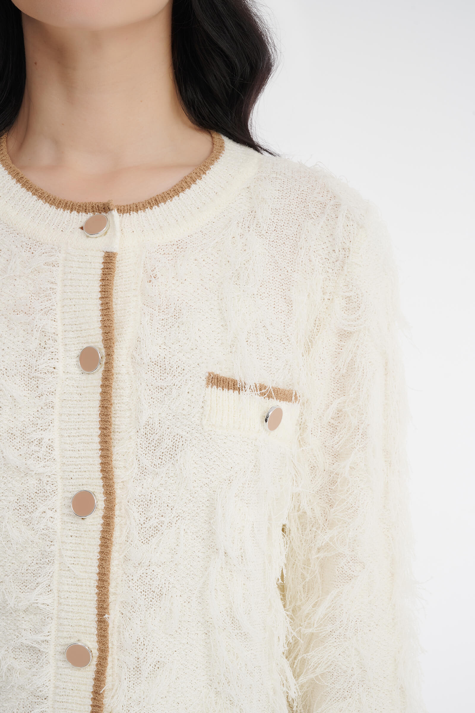 Фактурный кардиган на пуговицах Бренд Diana Gallesi