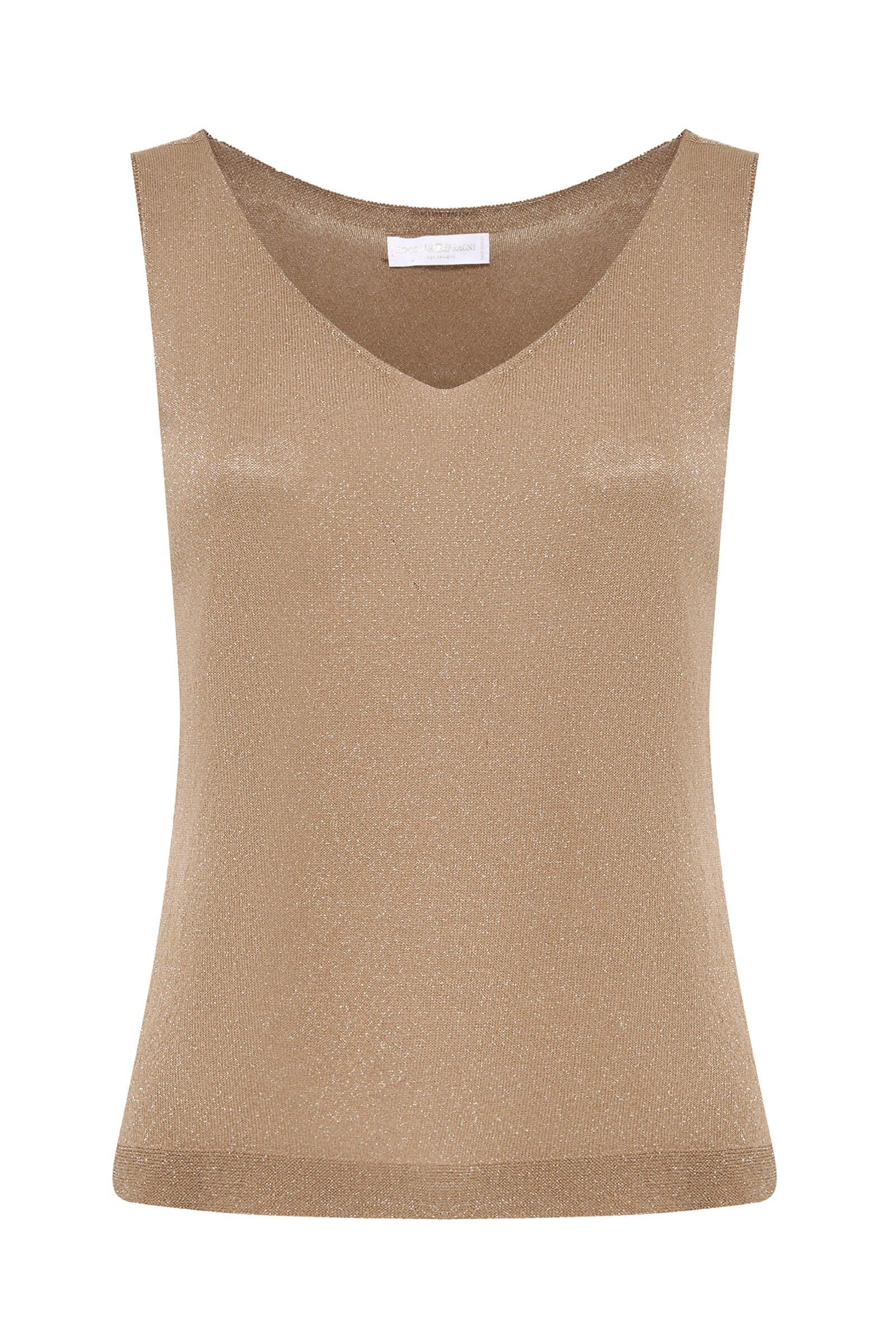 Трикотажный топ с V-образным вырезом Бренд Rocco Ragni