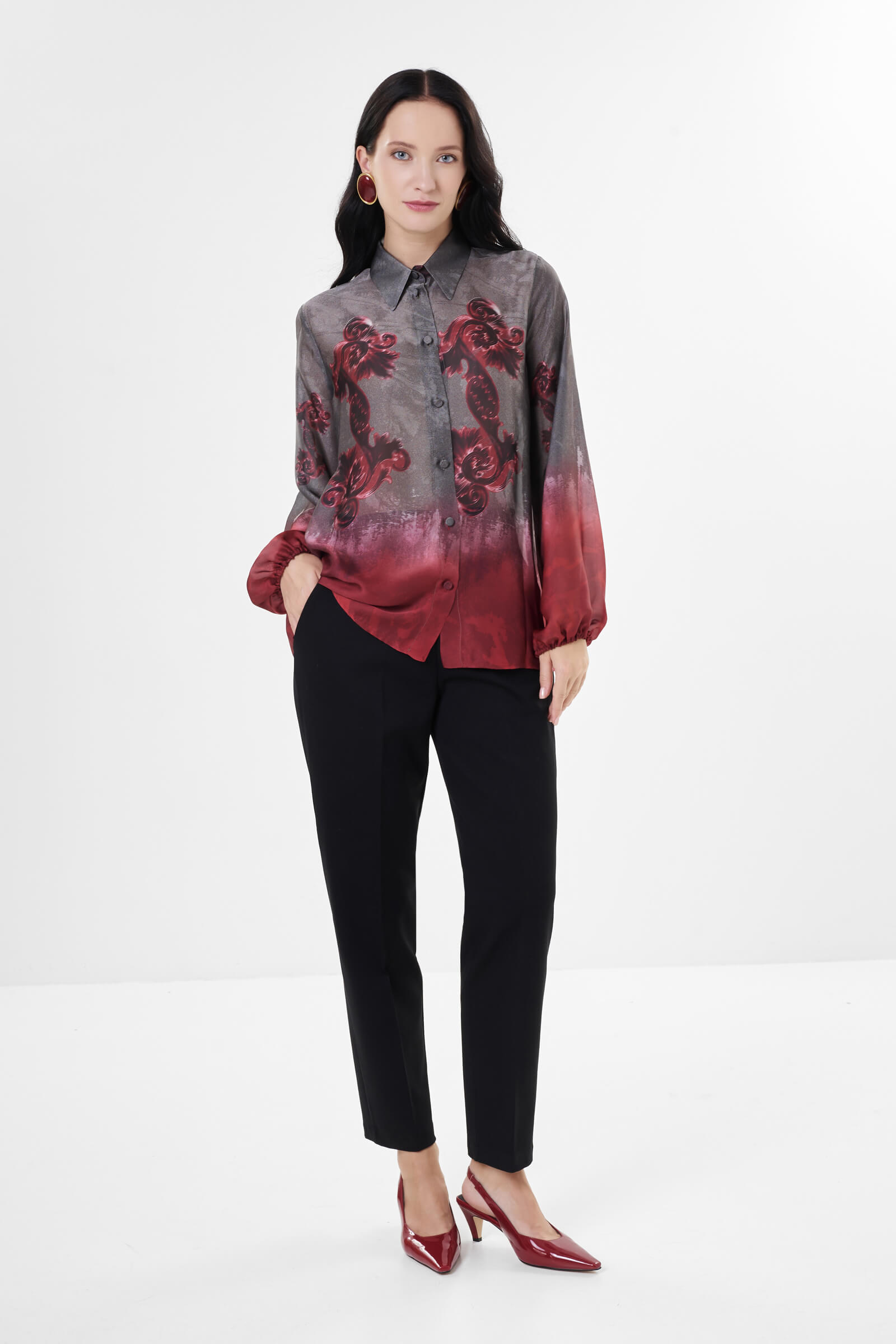 Зауженные брюки из смесовой вискозы Бренд Milva Mi