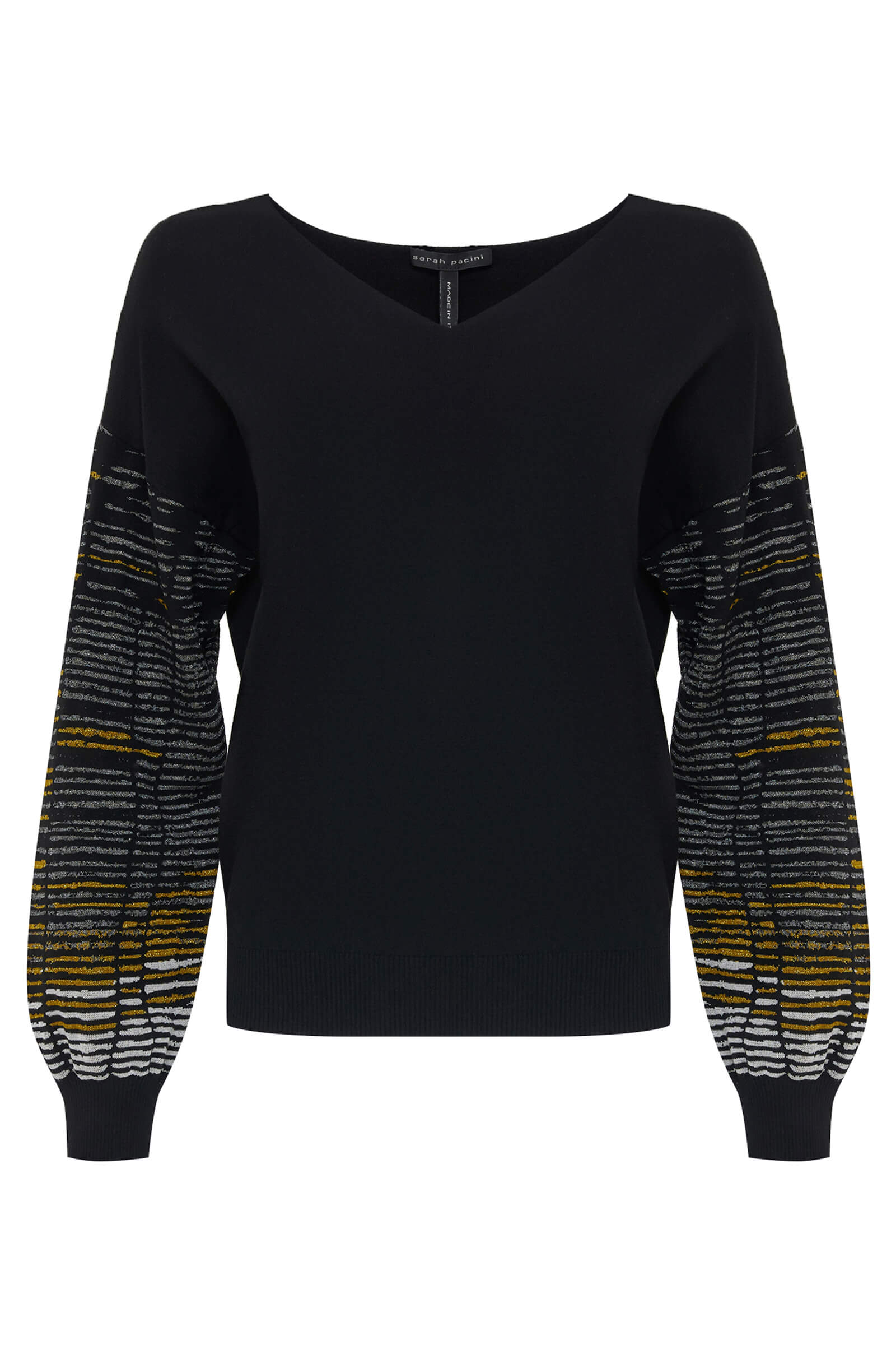 Пуловер с рукавами-фонариками Бренд Sarah Pacini