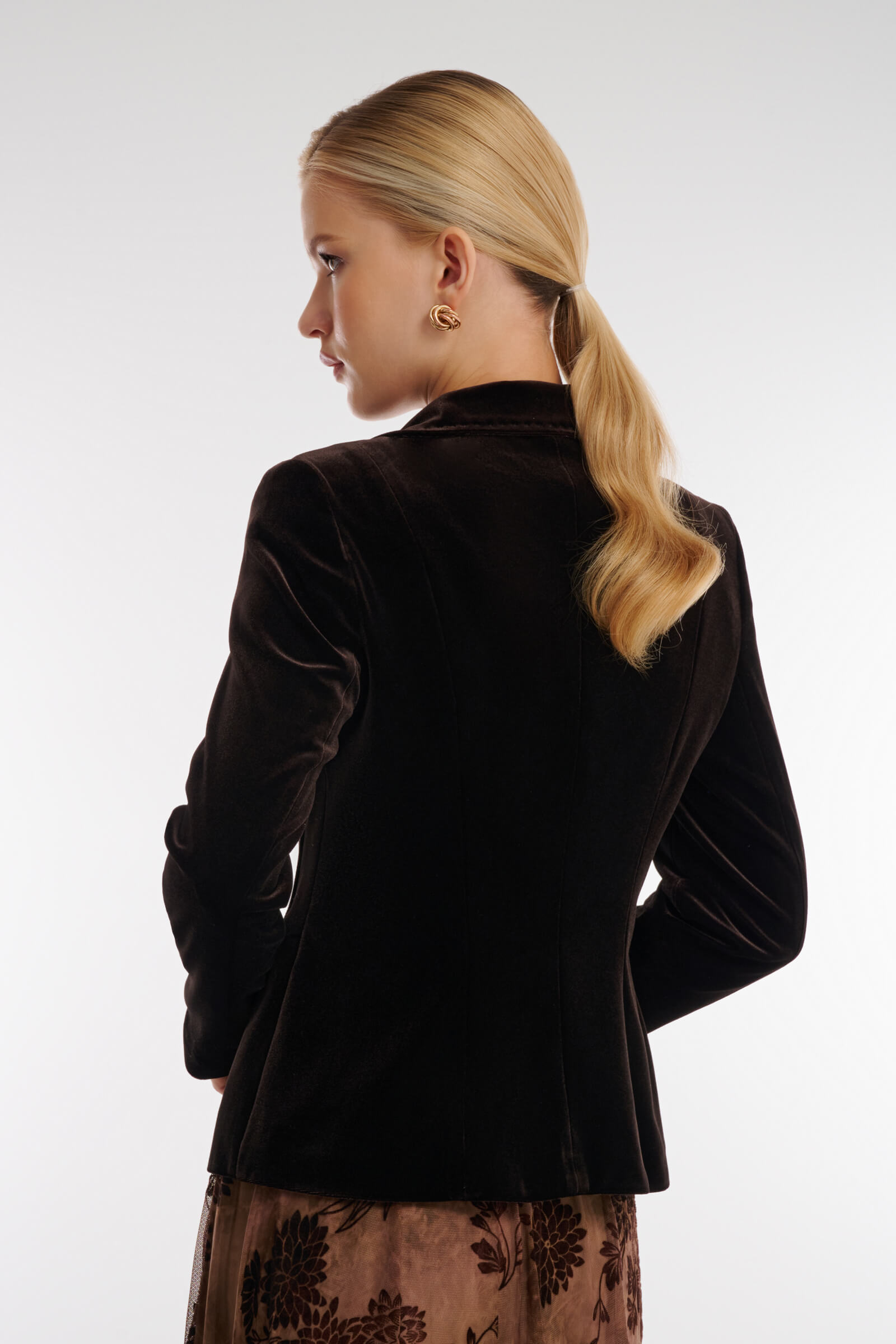 Бархатный жакет с английским воротником Бренд Caterina Leman