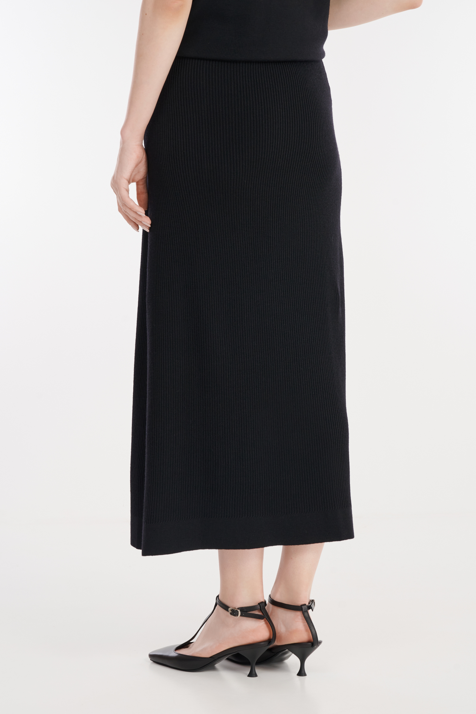 Трикотажная юбка с боковым разрезом Бренд Daniela Drei