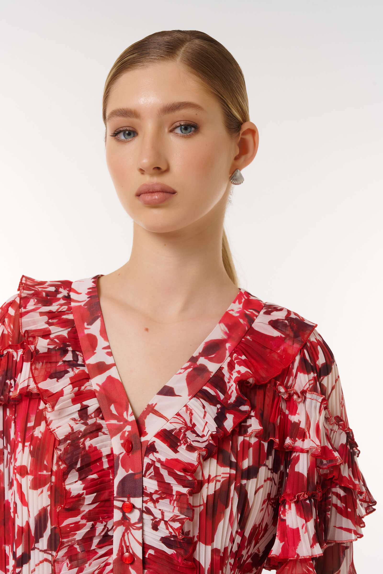 Блузка с цветочным принтом Бренд Caterina Leman