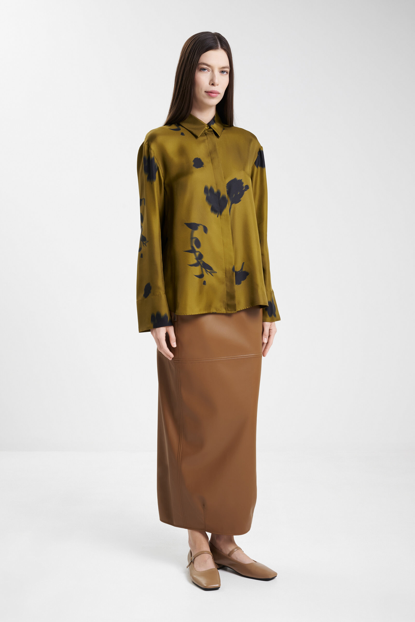 Шелковая рубашка Бренд MM