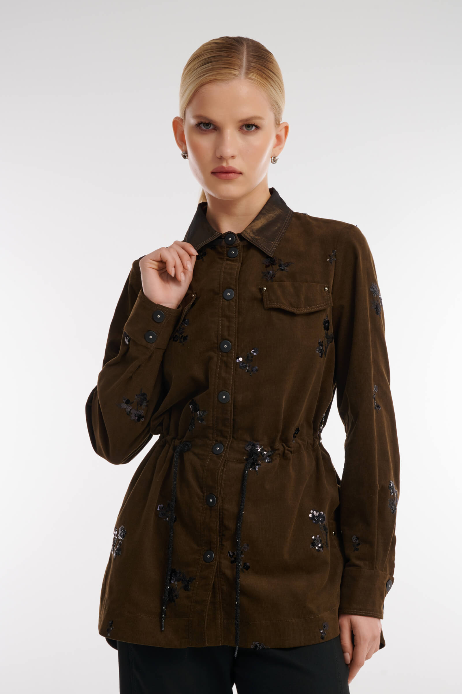 Туника из вельвета с пайетками Бренд Caterina Leman