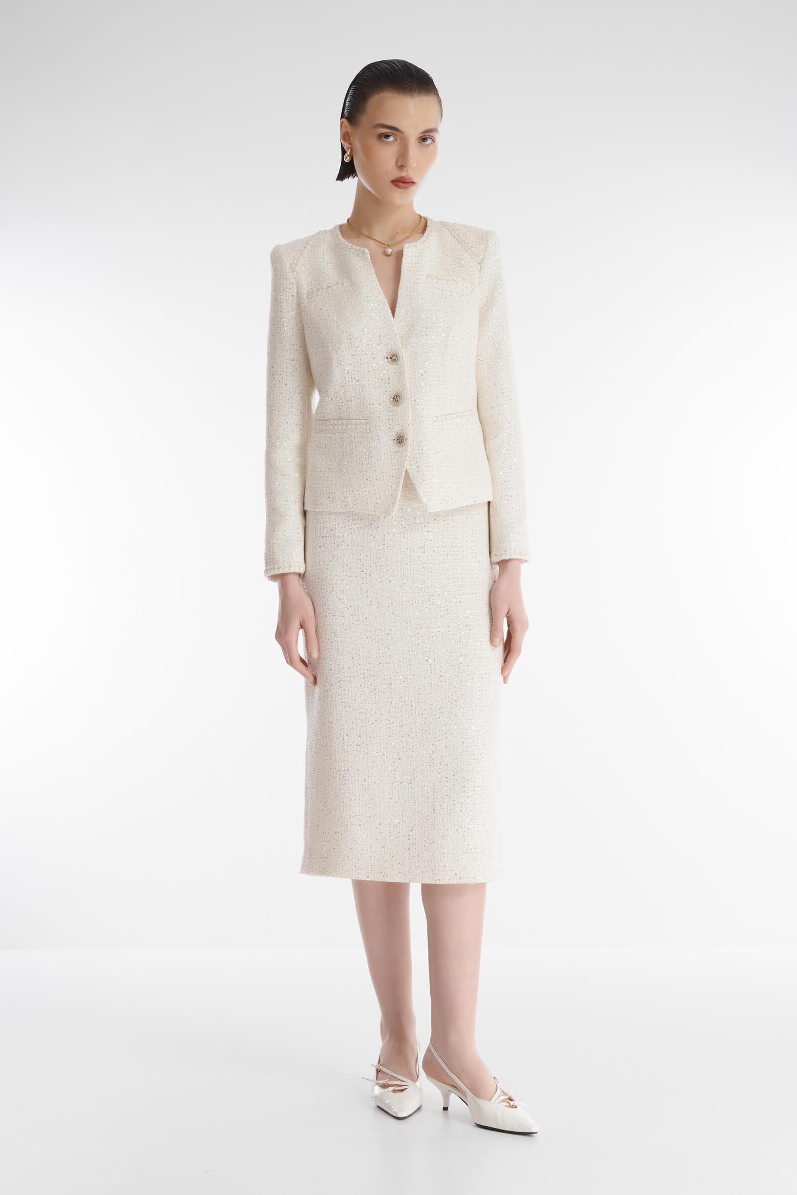 Юбка с микропайетками Бренд Caterina Leman