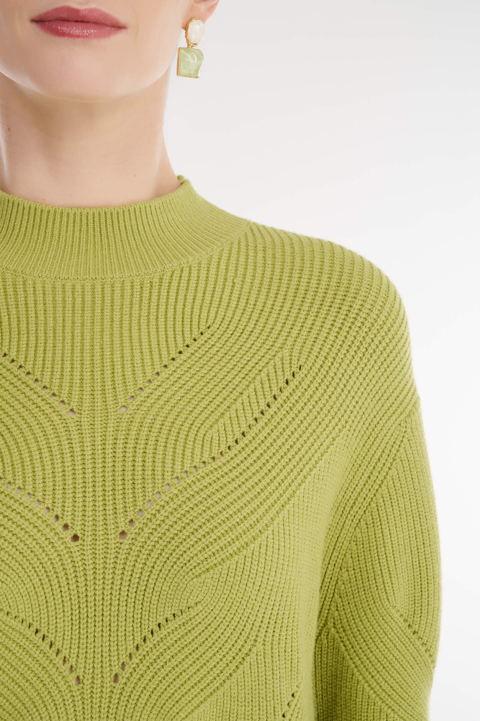 Джемпер с воротником-стойкой Бренд Diana Gallesi