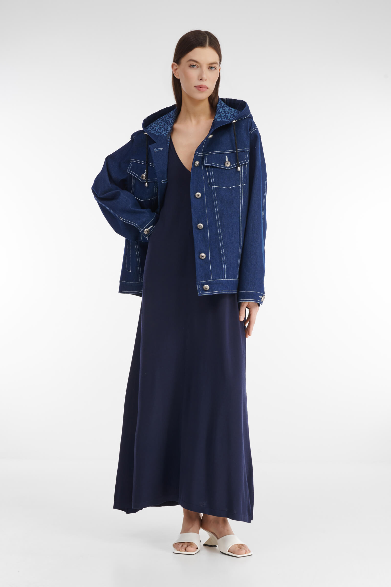 Джинсовая куртка на пуговицах Бренд Caterina Leman