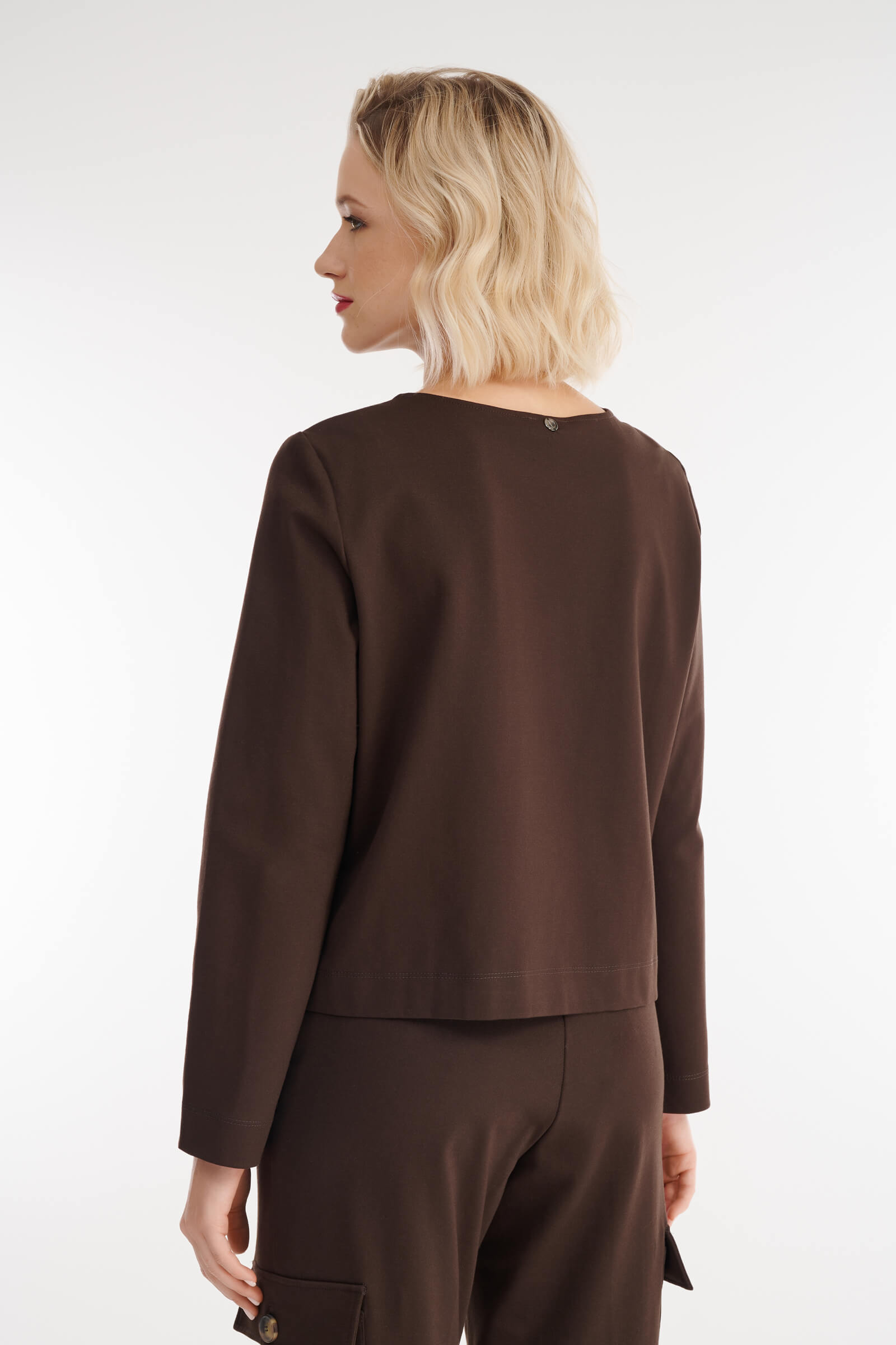 Джемпер с накладными карманами Бренд Diana Gallesi