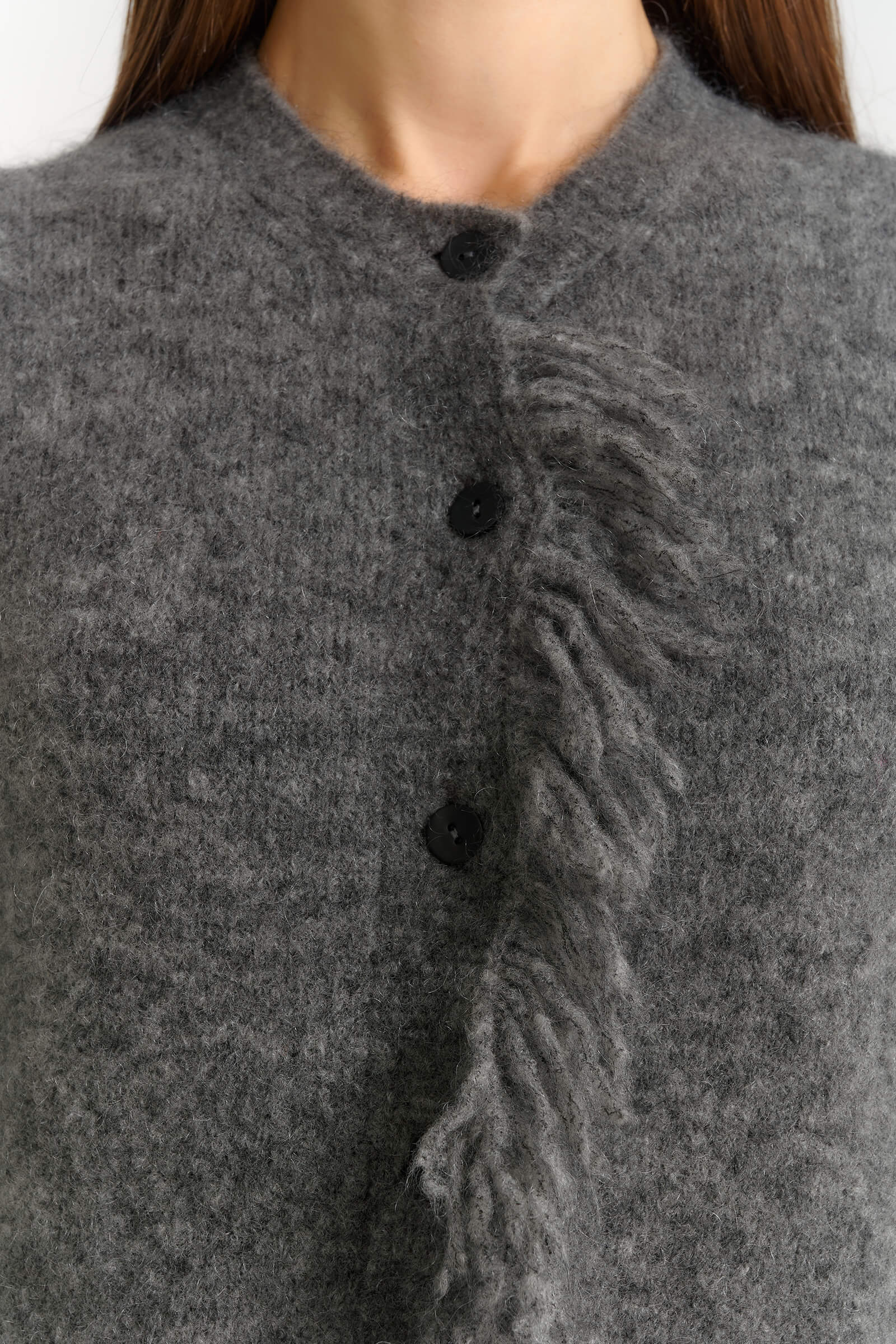 Жилет из шерсти и мохера Бренд Sarah Pacini