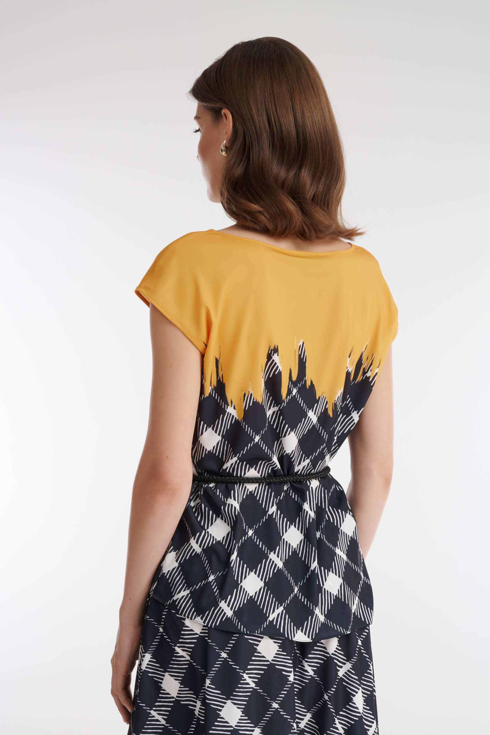 Топ с комбинированным принтом Бренд Caterina Leman