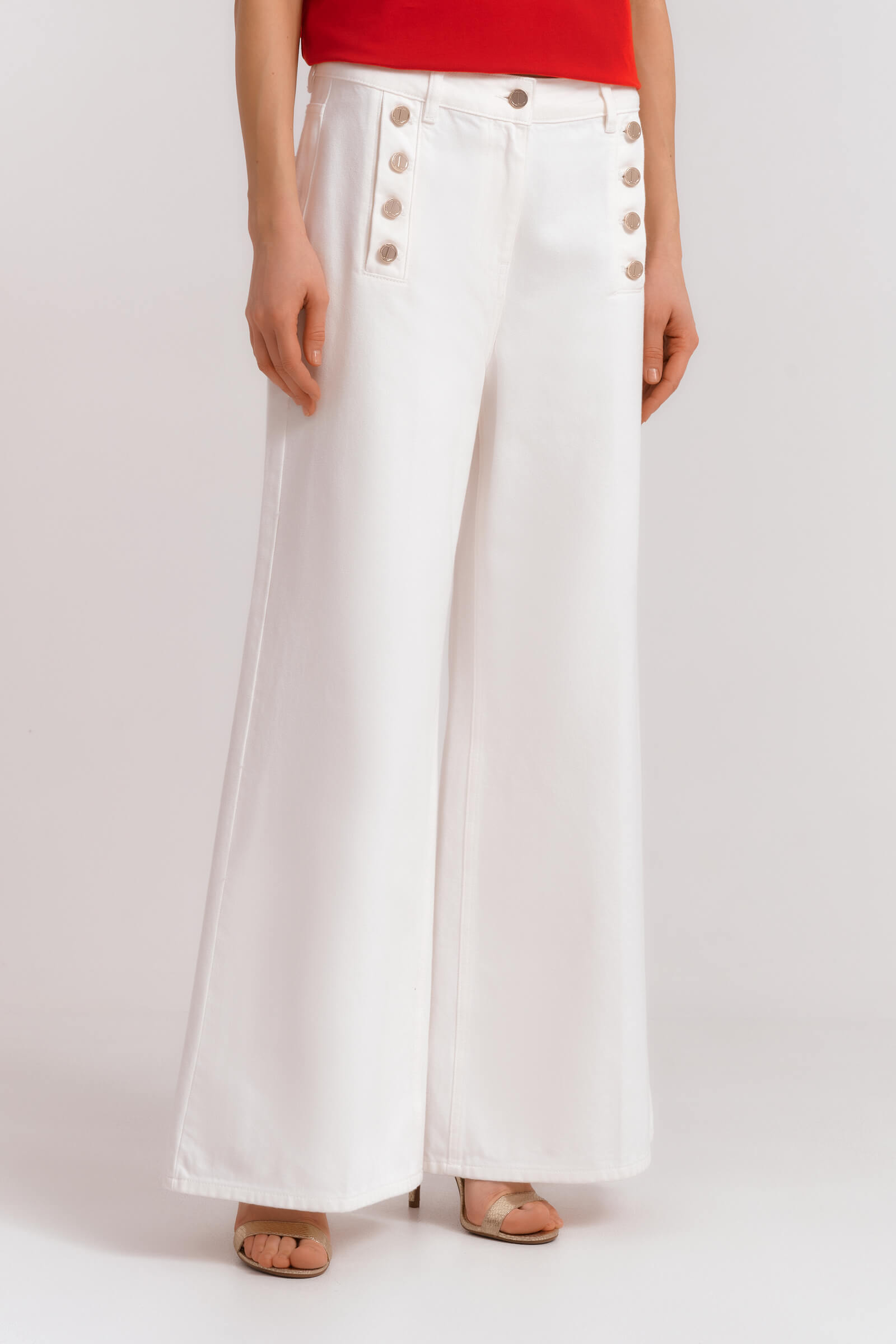 Брюки клеш с пуговицами Бренд Diana Gallesi