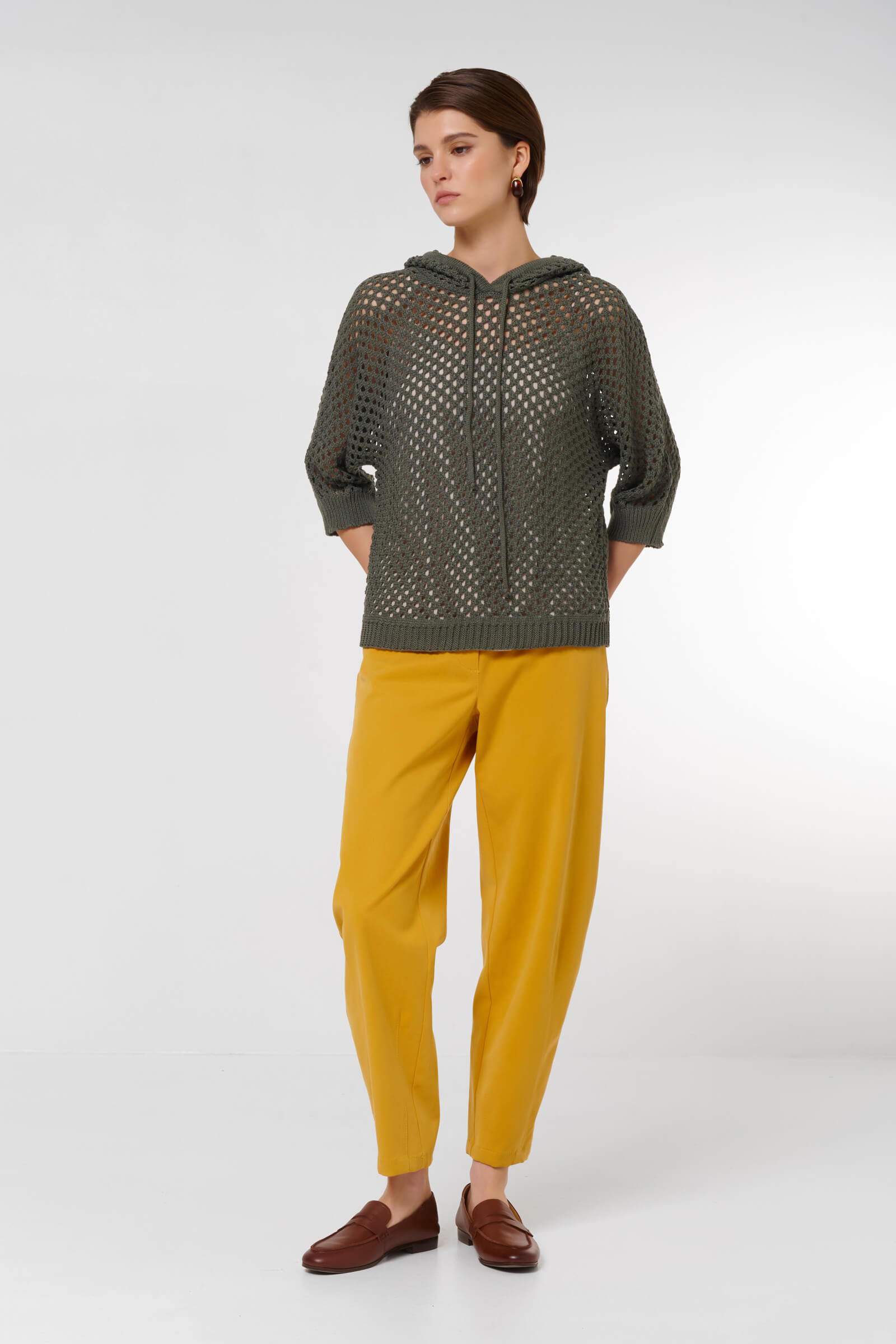 Джемпер с перфорацией Бренд Caterina Leman