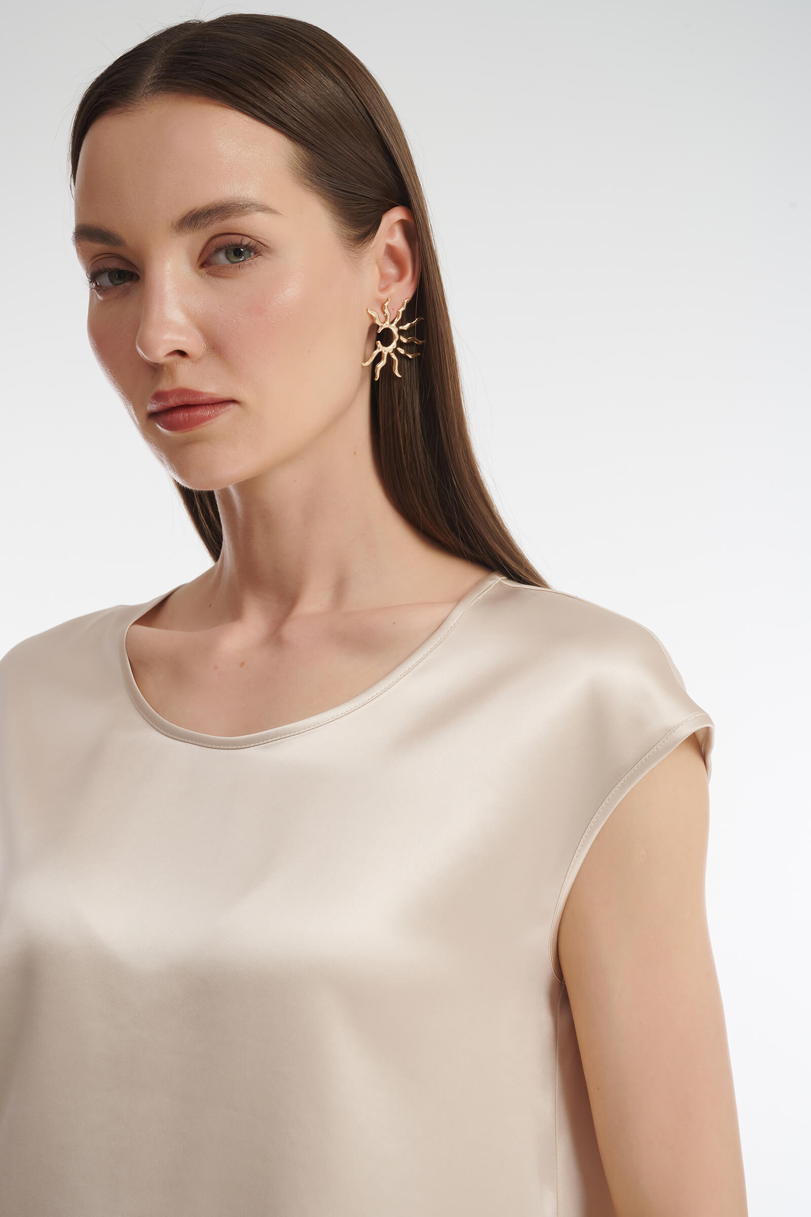 Топ с круглым вырезом Бренд Caterina Leman