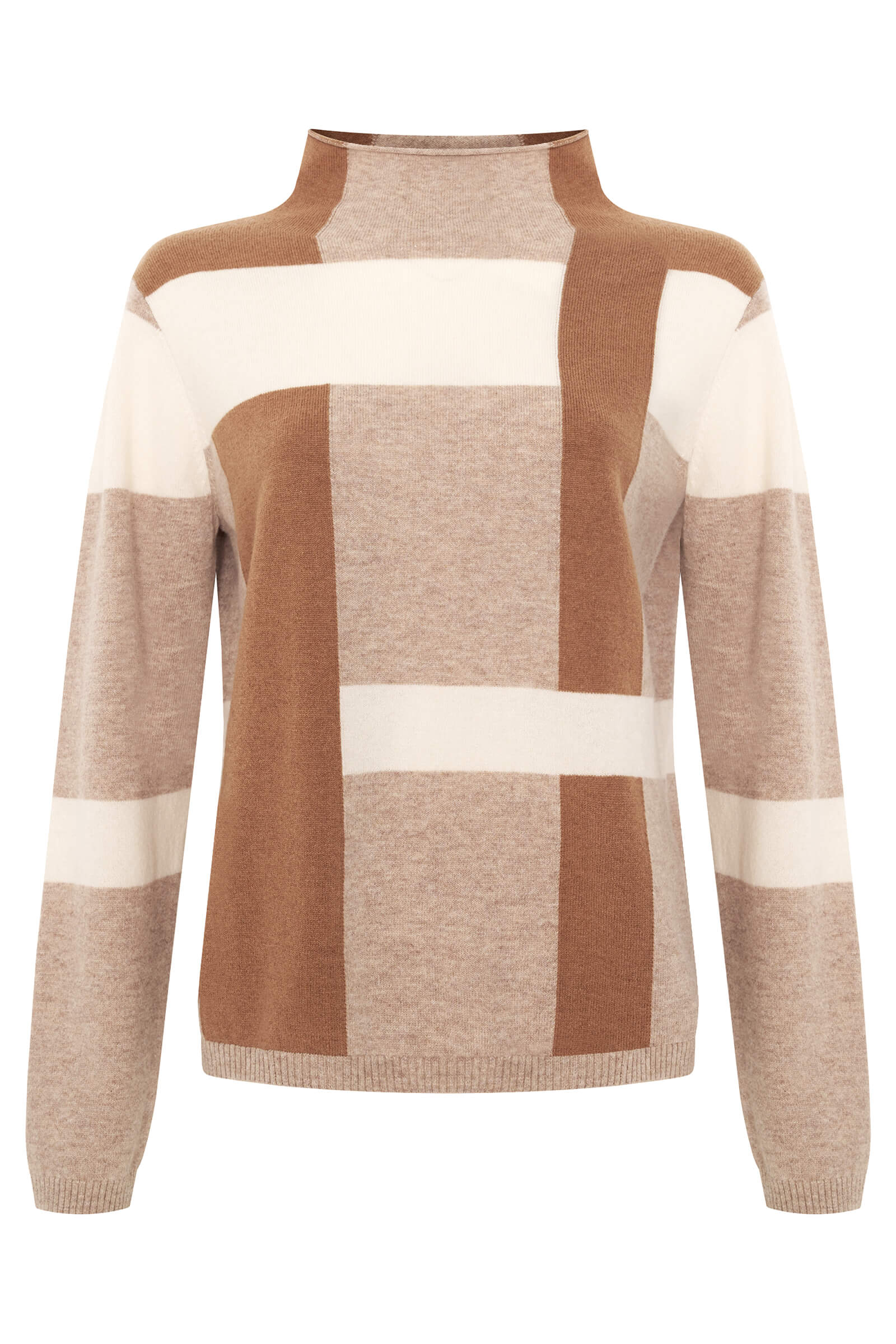 Шерстяной джемпер с воротником-воронкой Бренд Diana Gallesi