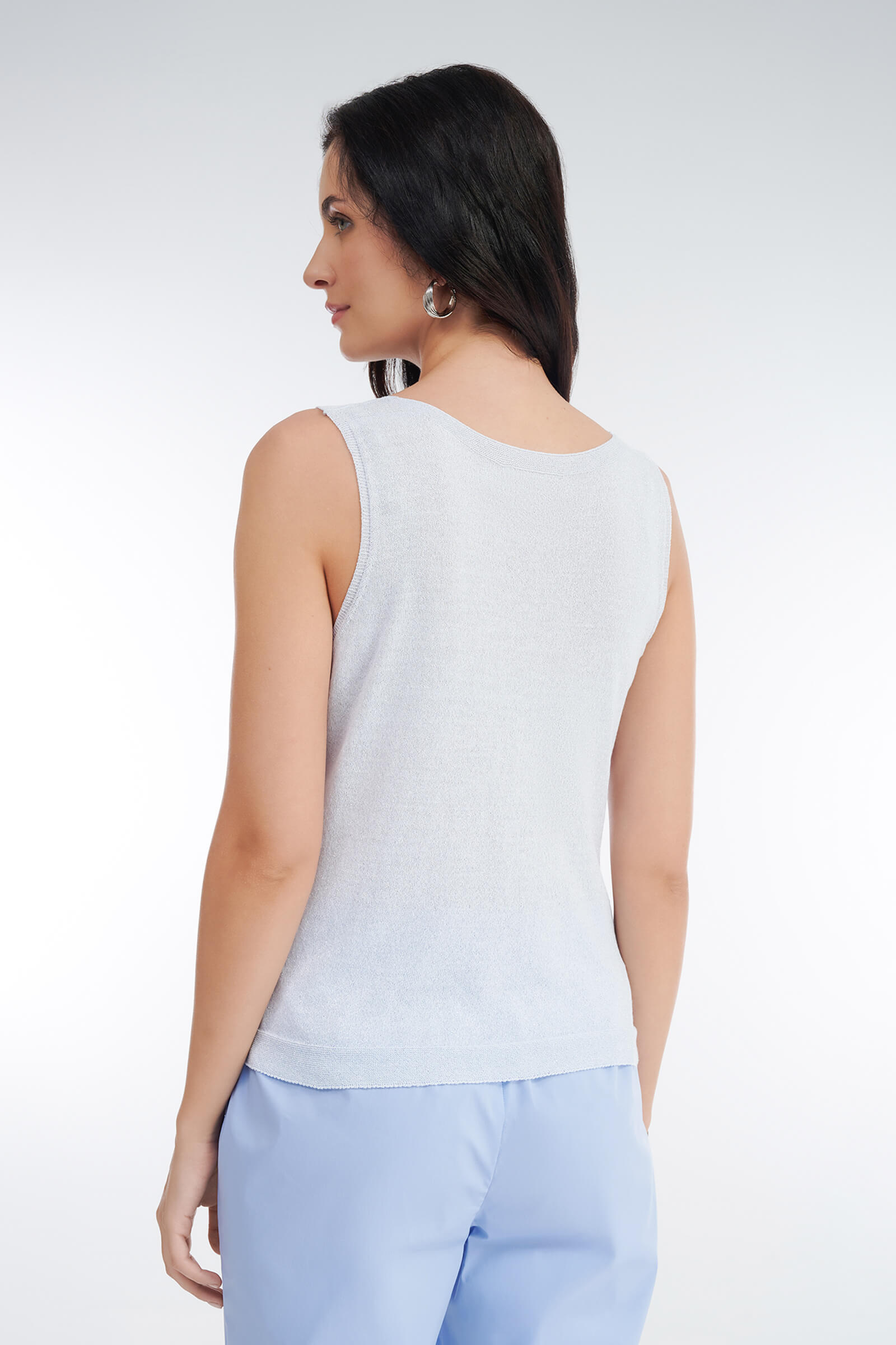 Трикотажный топ с V-образным вырезом Бренд Rocco Ragni