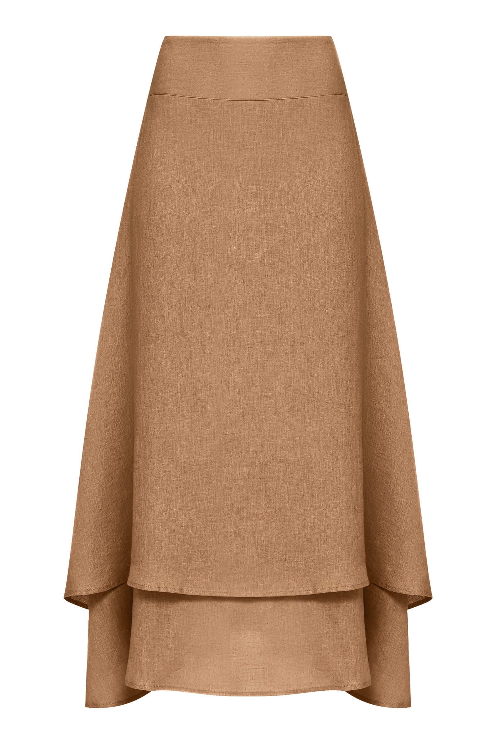Ассиметричная юбка из льна Бренд Sarah Pacini