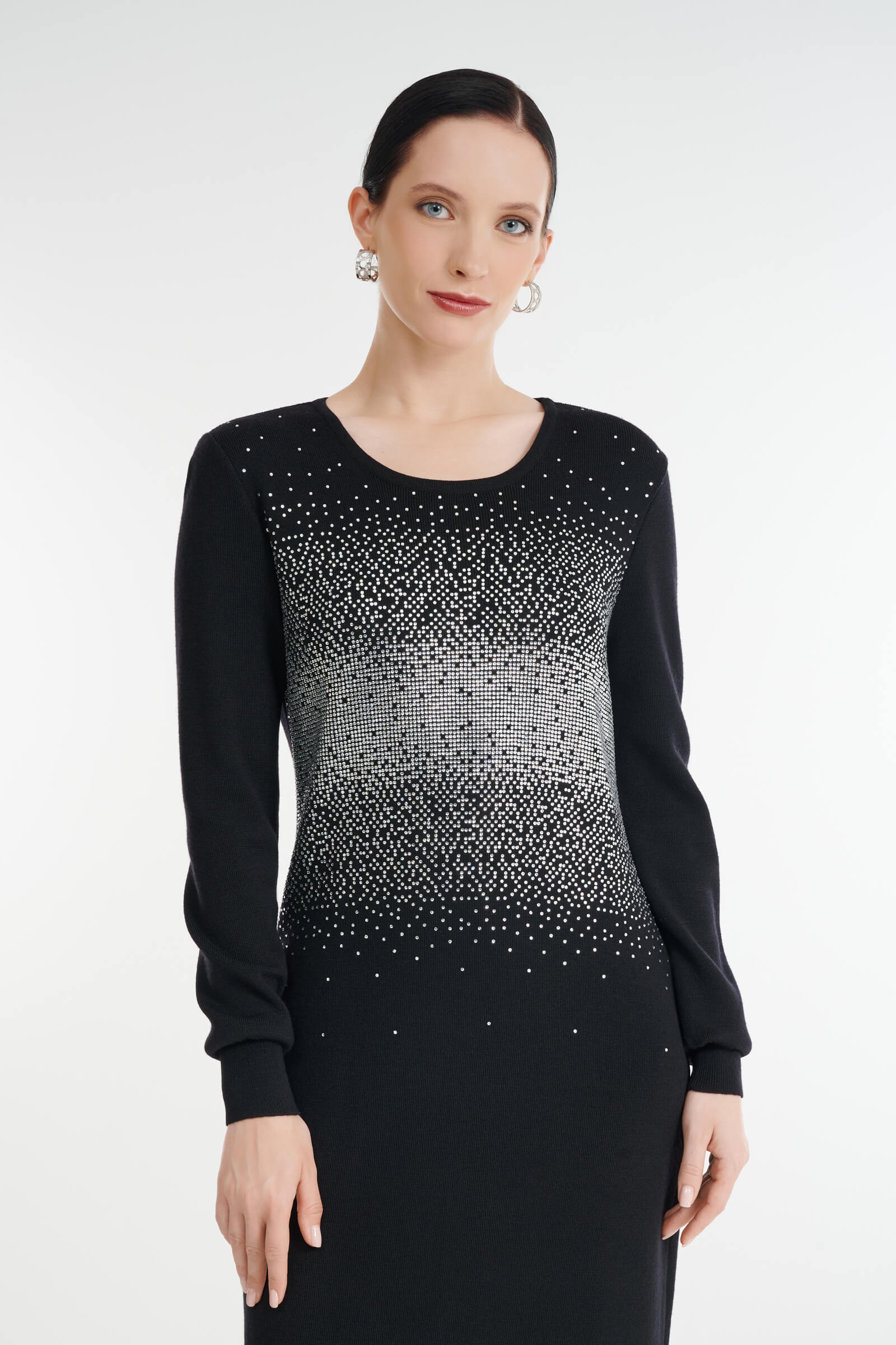 Трикотажное платье с разрезом Бренд Daniela Drei