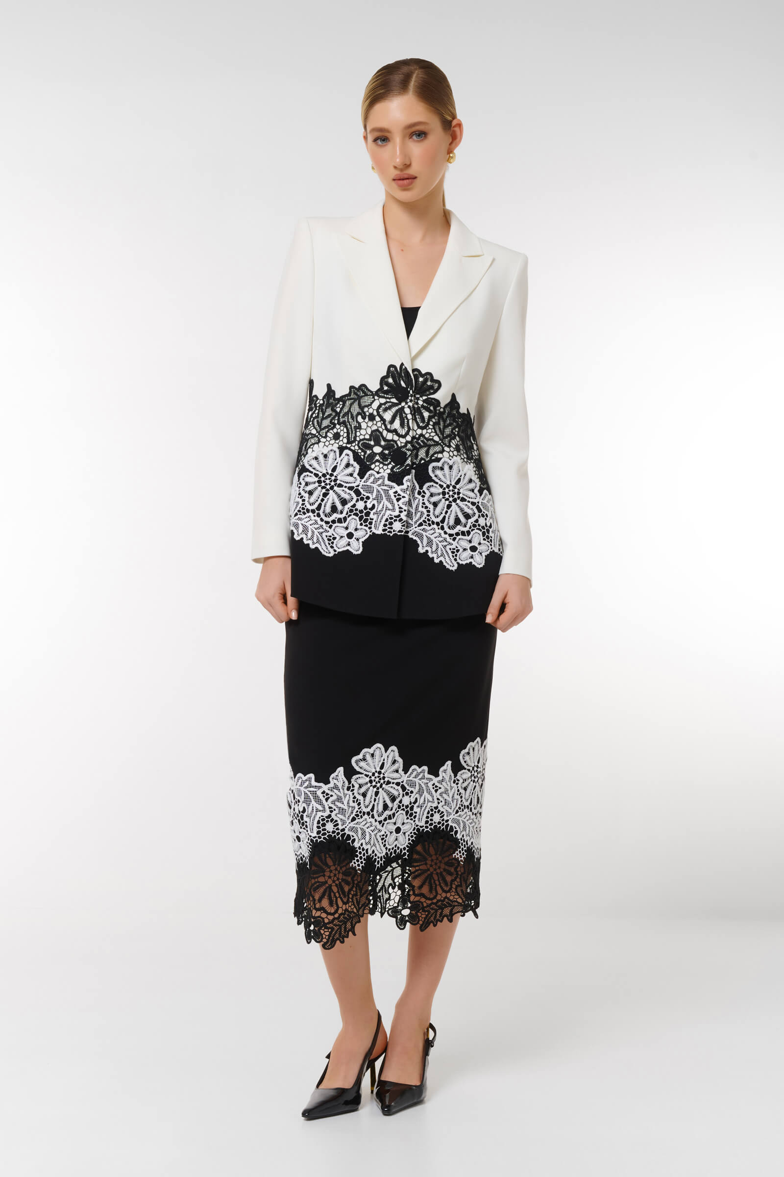Пиджак с цветочным кружевом Бренд Caterina Leman