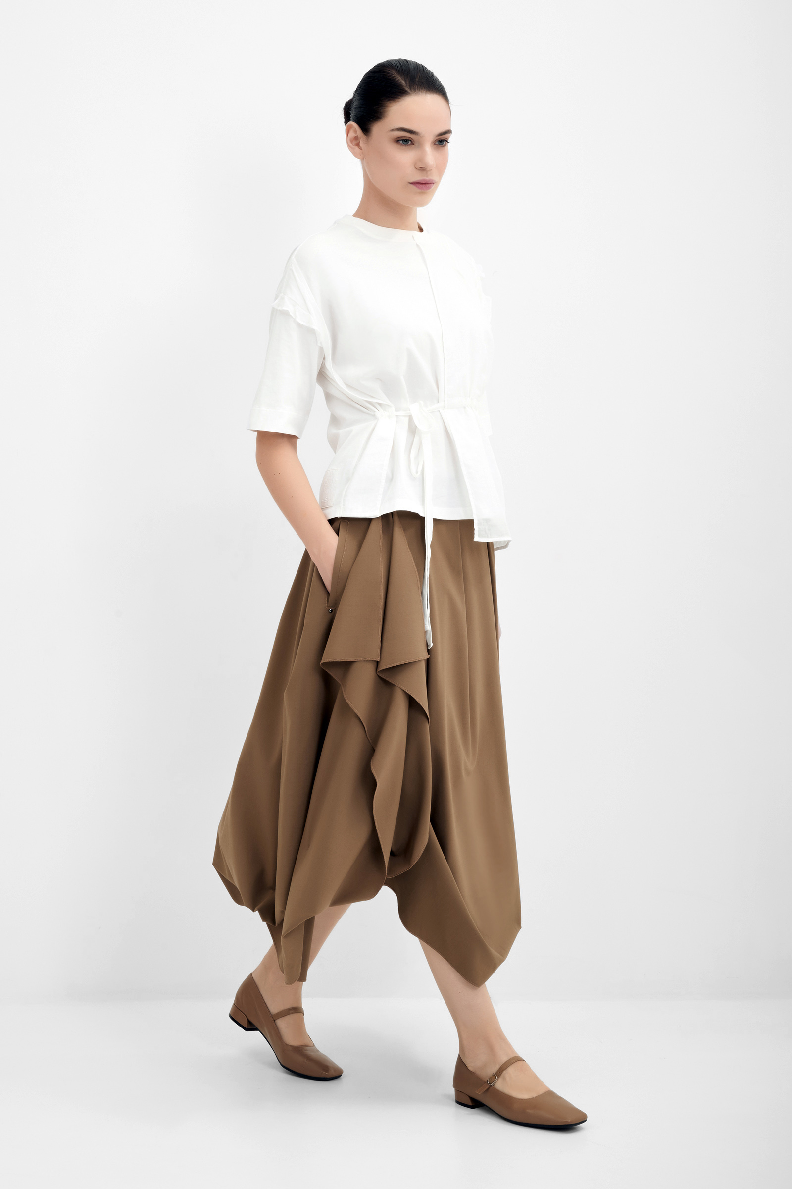 Юбка с асимметричными клиньями Бренд High