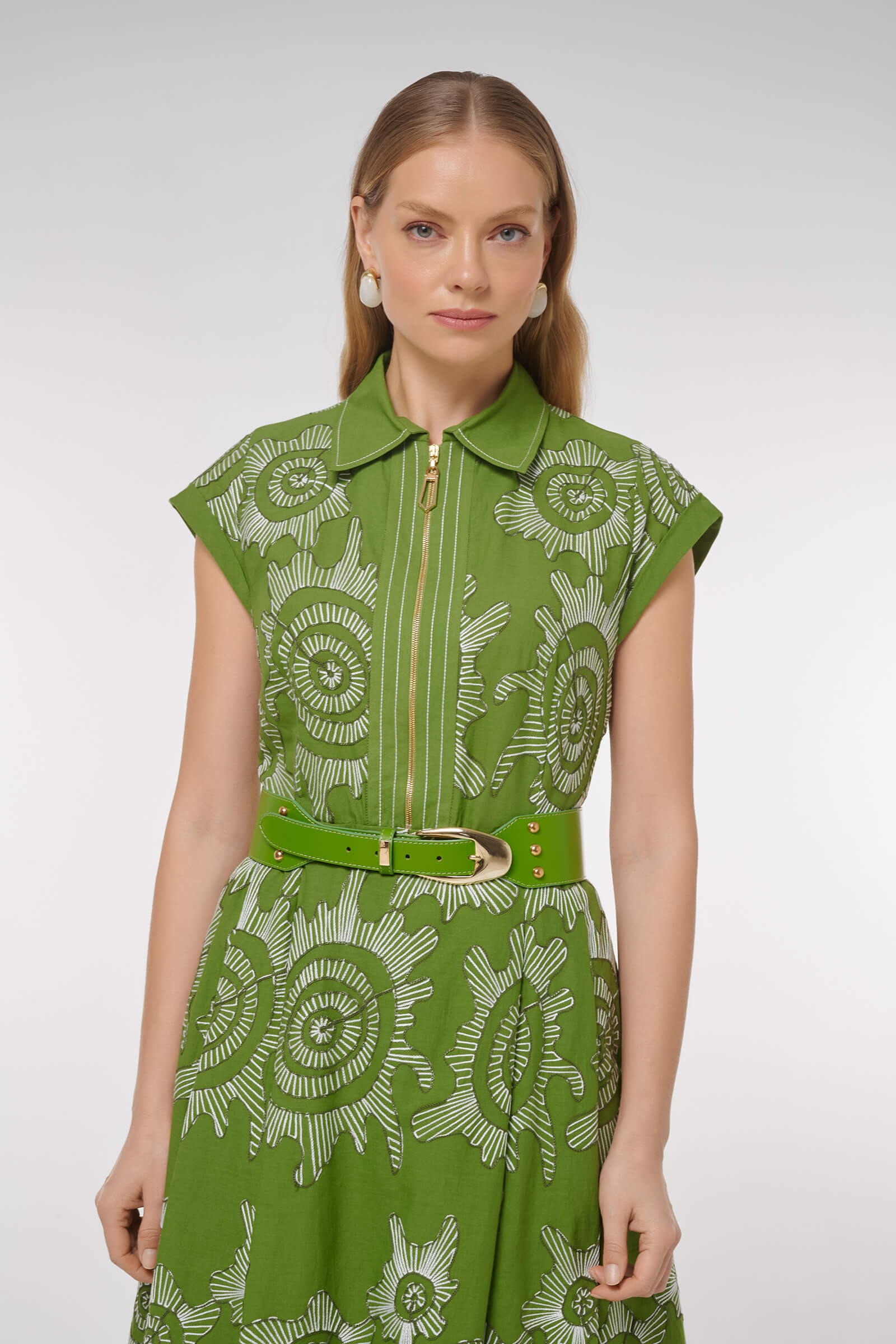 Платье миди с абстрактным принтом Бренд Caterina Leman