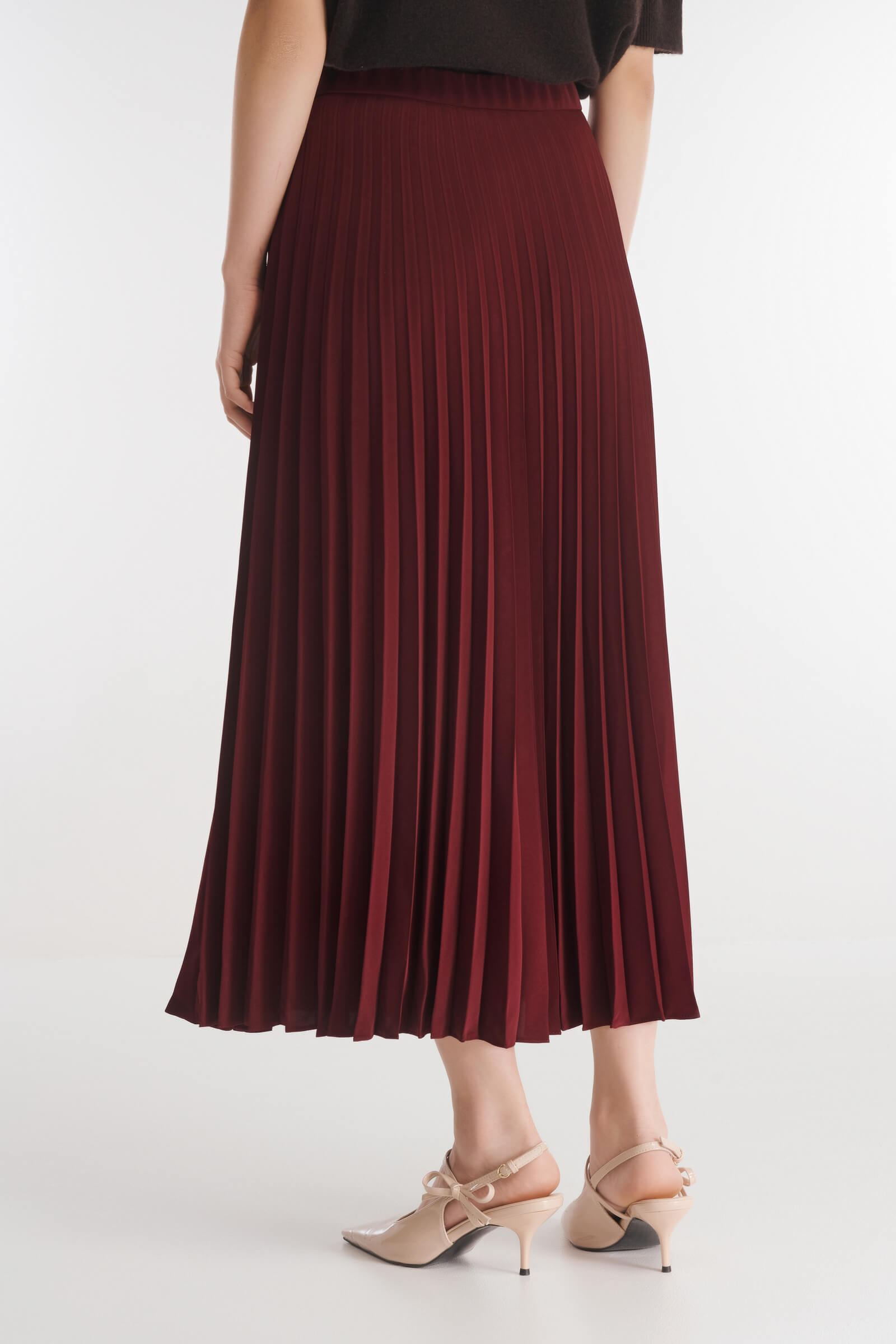 Плиссированная юбка из поливискозы Бренд Caterina Leman