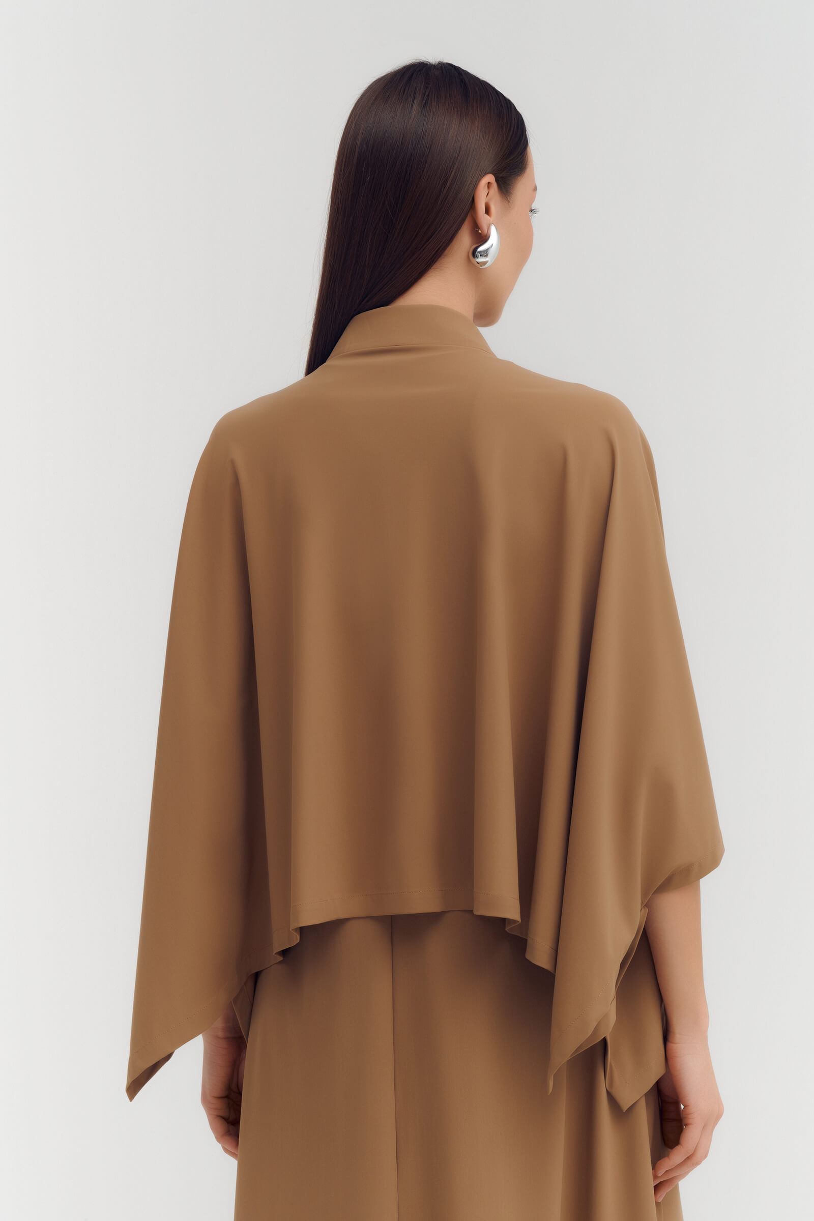 Блузка из льна свободного кроя Бренд Sarah Pacini