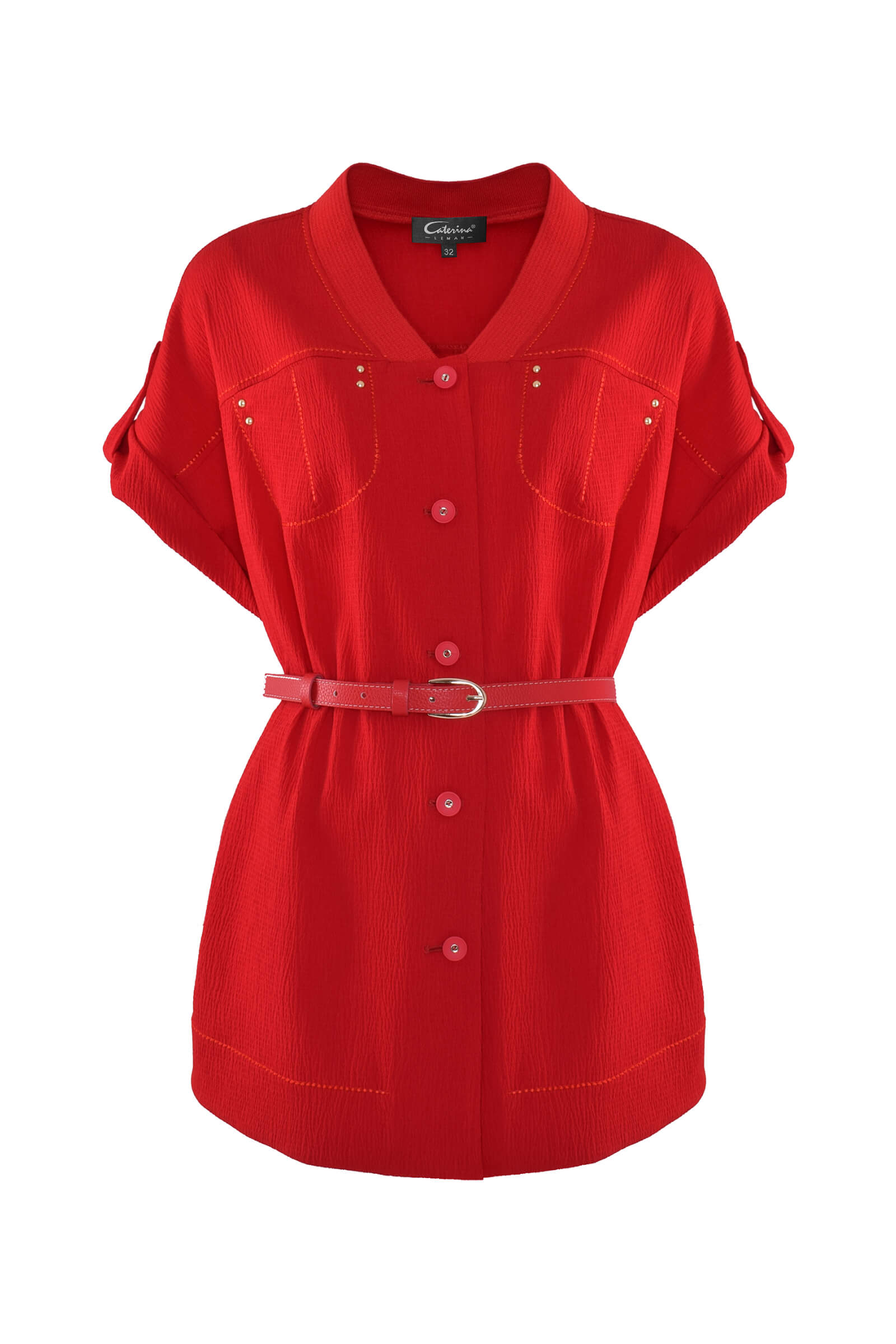 Блузка с ремнем Бренд Caterina Leman