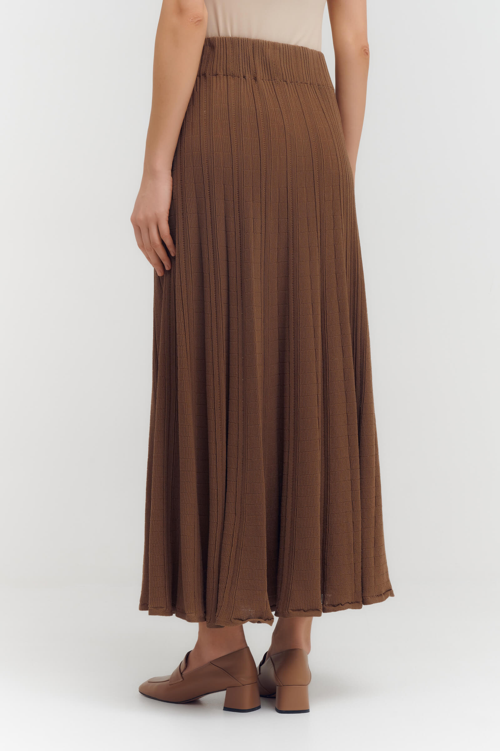 Трикотажная юбка макси Бренд Sarah Pacini