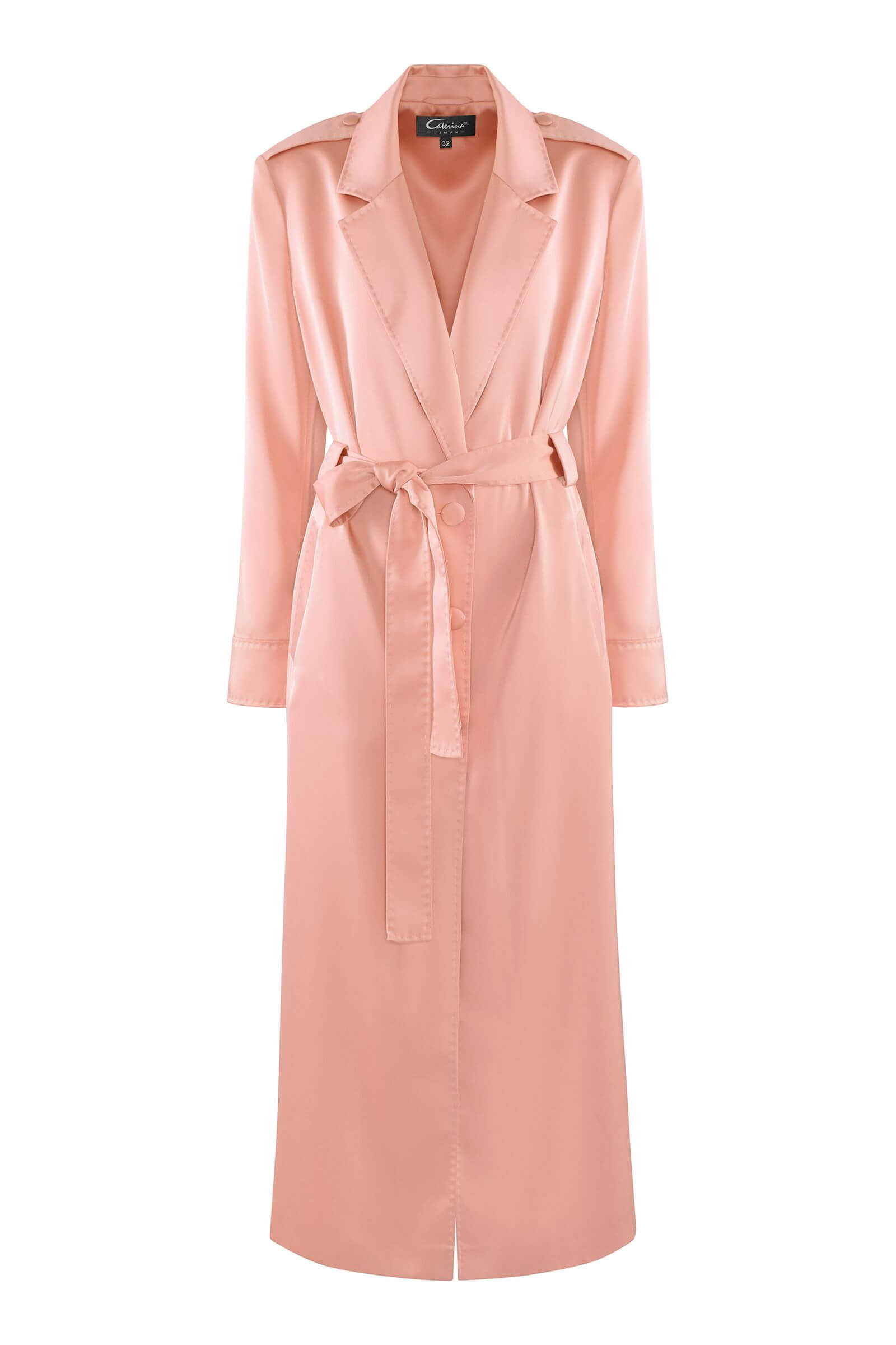 Легкое атласное пальто Бренд Caterina Leman