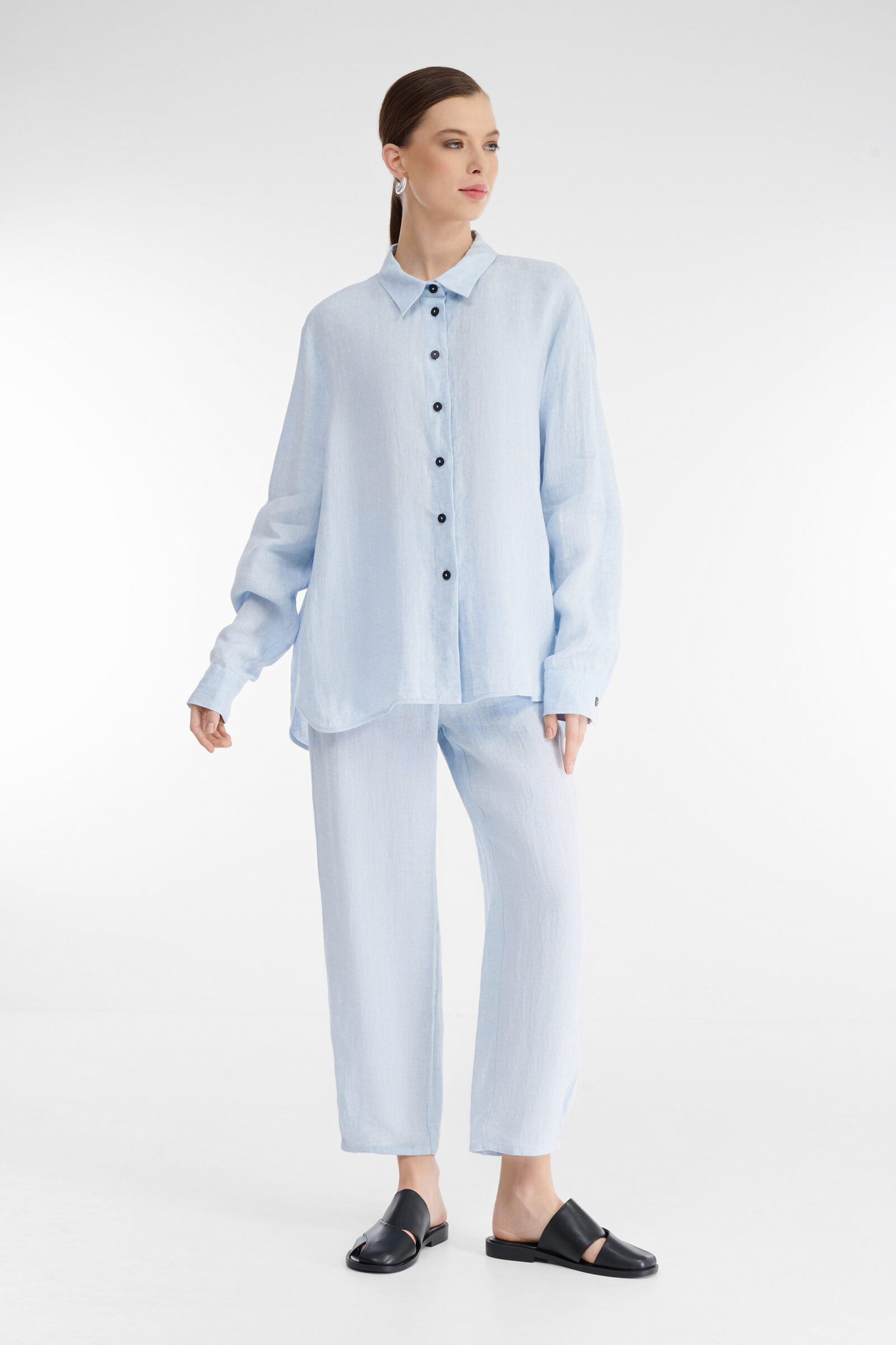 Льняная рубашка Бренд Sarah Pacini