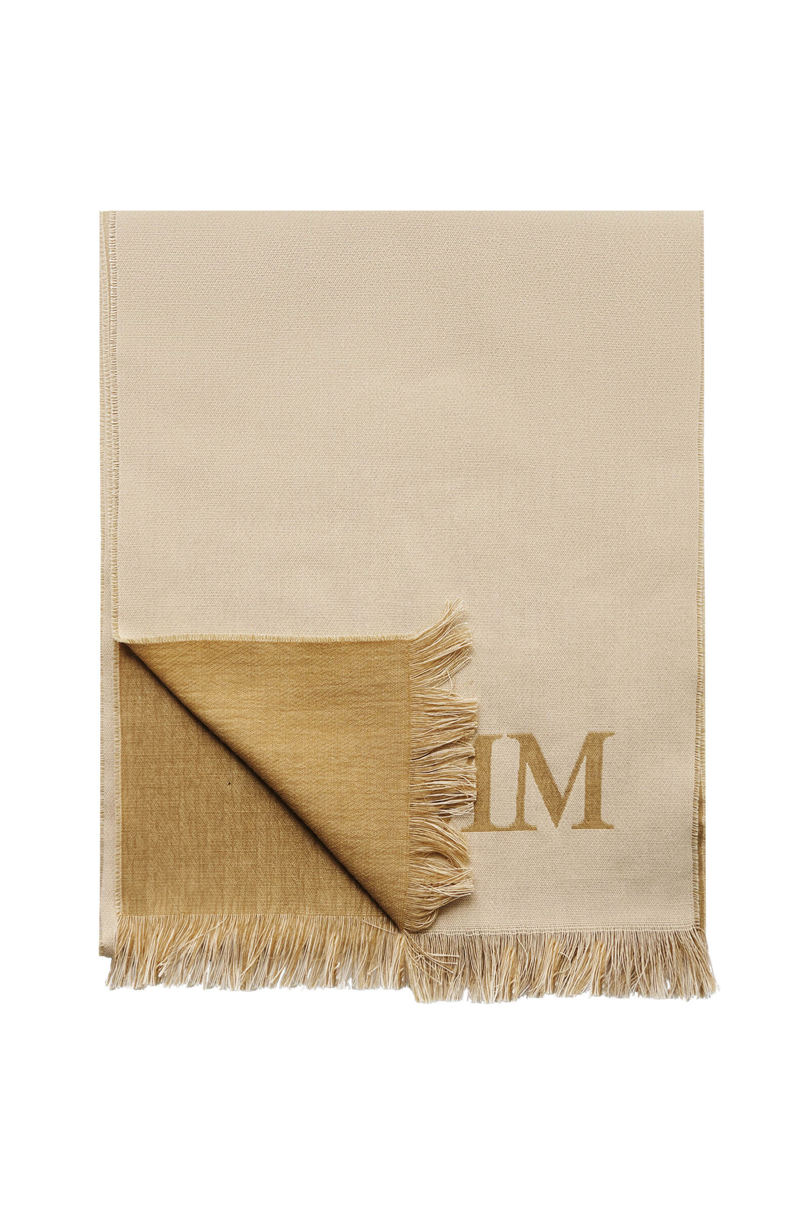 Палантин из хлопка и шерсти Бренд MM